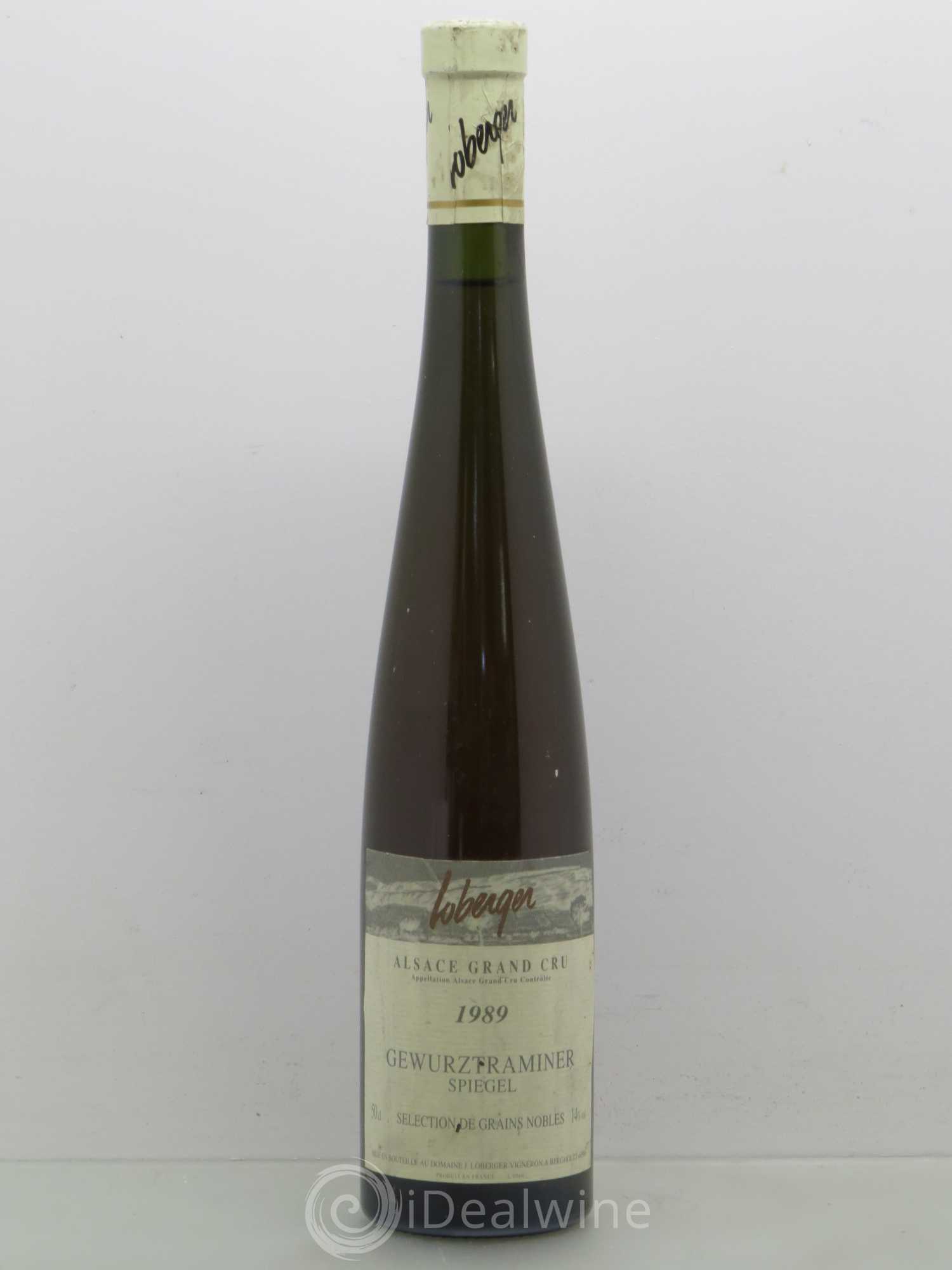 Gewurztraminer Spiegel Selection De Grains Nobles Joseph Loberger (sans prix de réserve) 1989 - Posten von 1 Flasche - 0