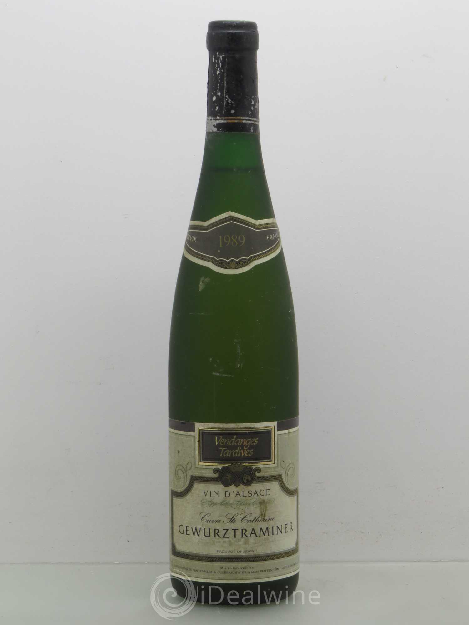 Gewurztraminer Vendanges Tardives Vignerons De Pfaffenheim et Gueberschwihr Cuvee St Catherine 1989 - Posten von 1 Flasche - 0