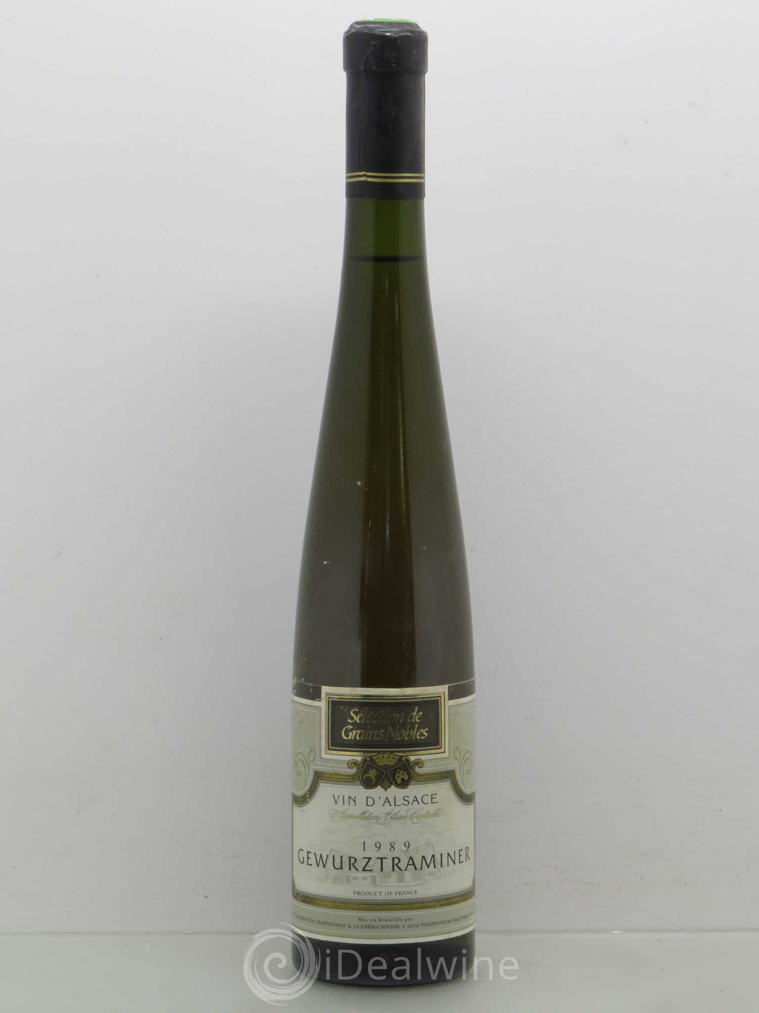 Gewurztraminer Selection De Grains Nobles Vignerons De Pfaffenheim et Gueberschwihr (sans prix de réserve) 1989 - Posten von 1 Flasche - 0