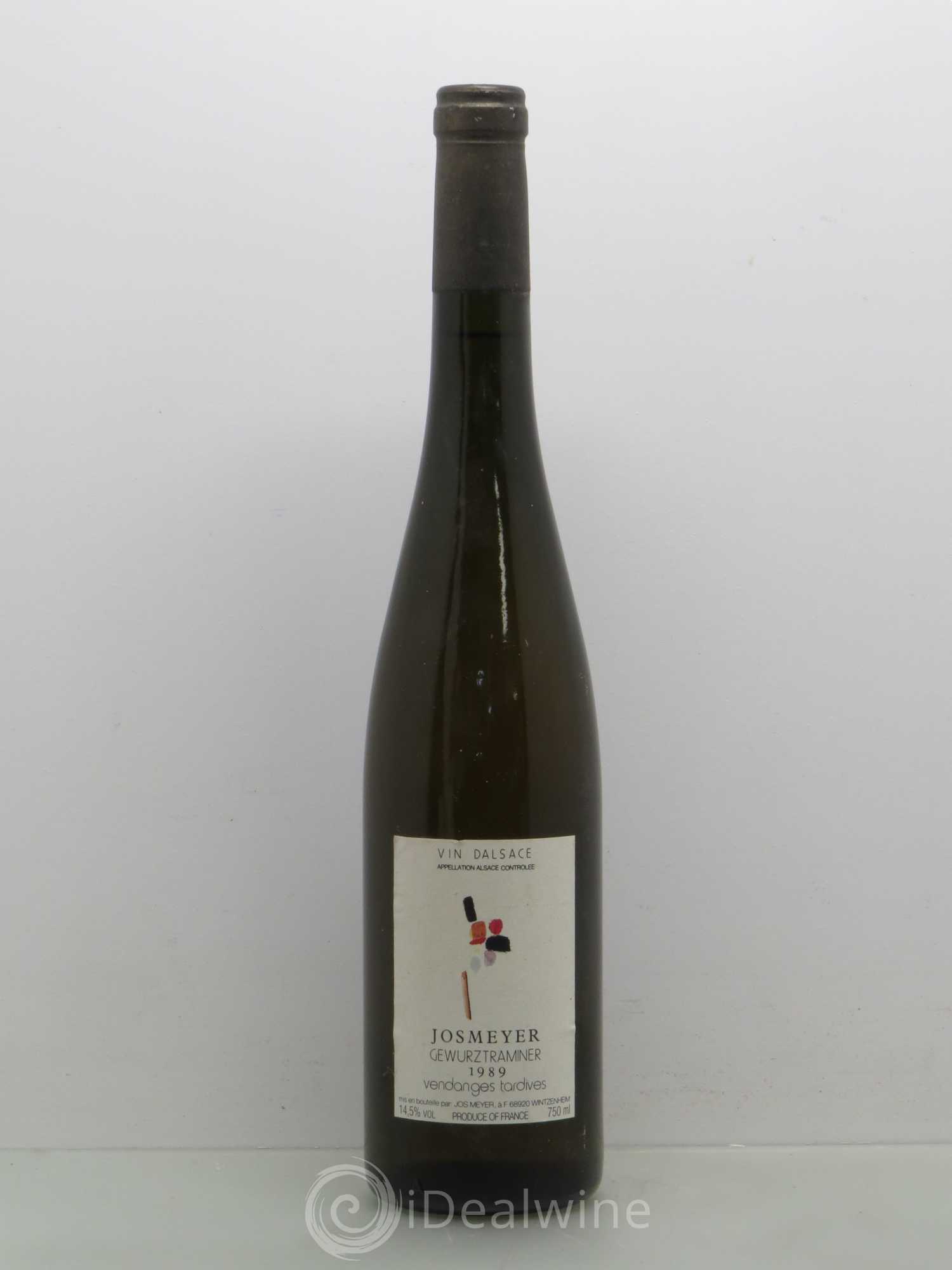 Gewurztraminer Vendanges Tardives Josmeyer 1989 - Posten von 1 Flasche - 0