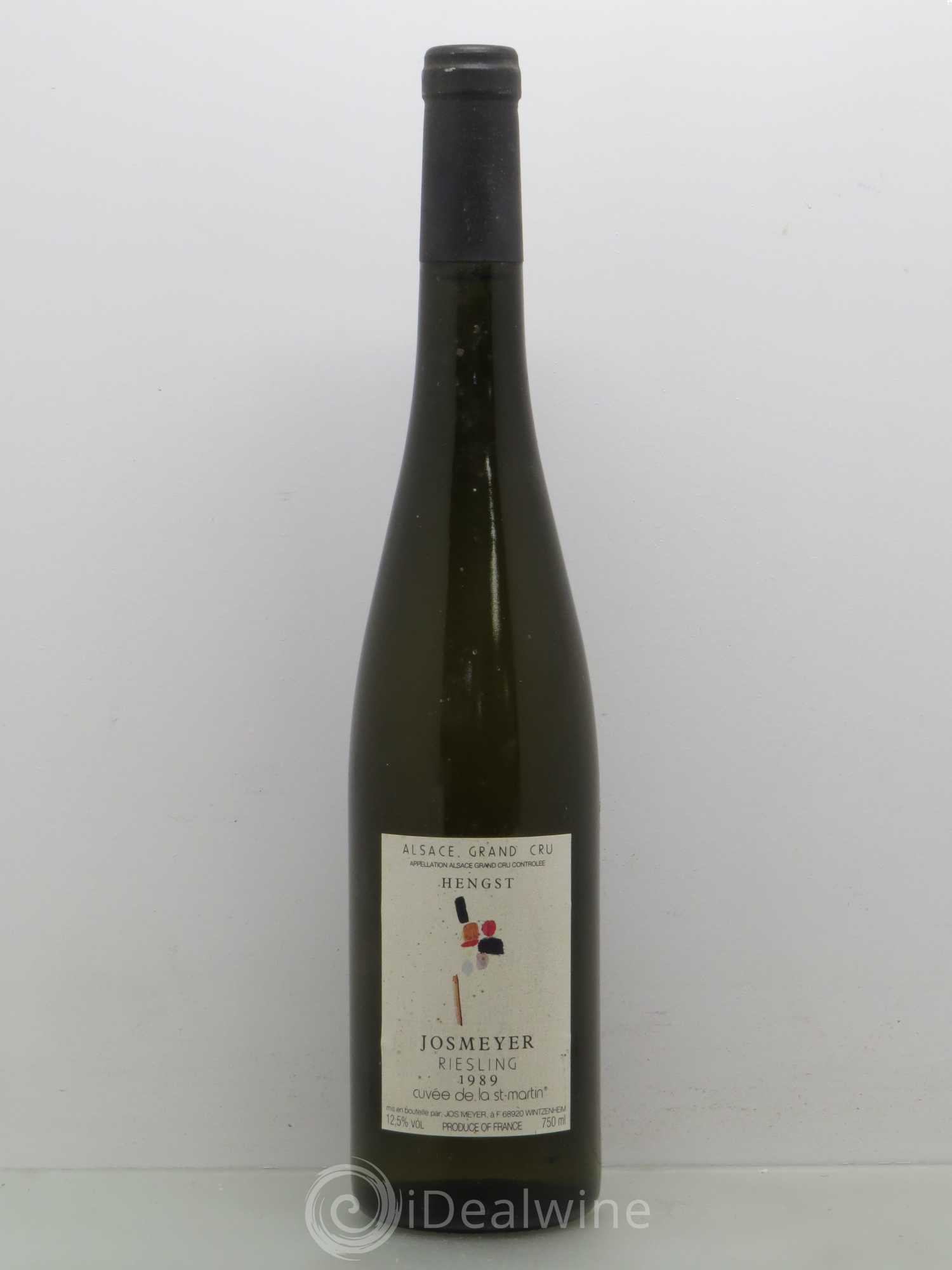 Riesling Cuvee De La Saint Martin Josmeyer Hengst 1989 - Posten von 1 Flasche - 0