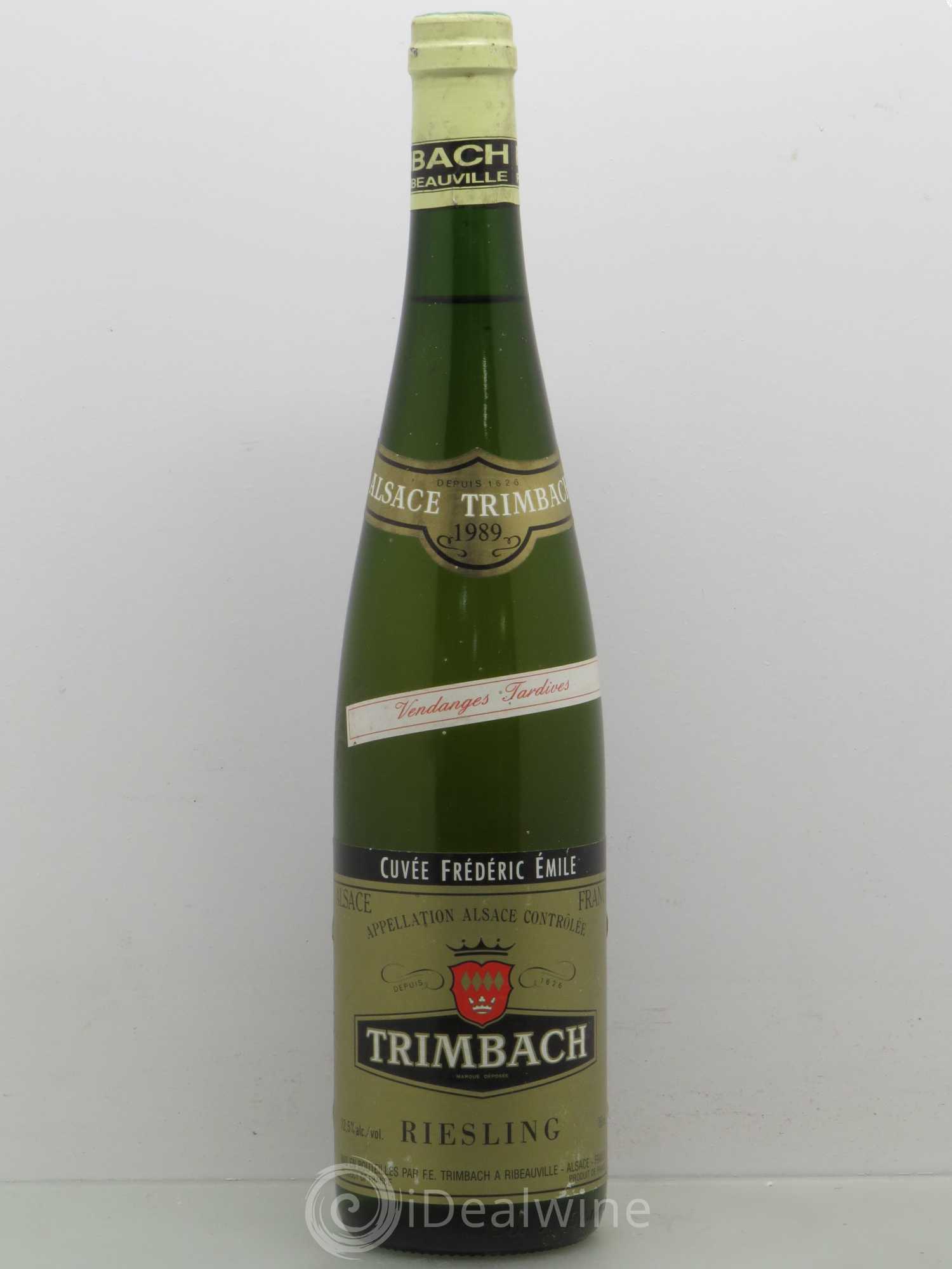 Riesling Vendanges Tardives Trimbach Frederic Emile 1989 - Posten von 1 Flasche - 0