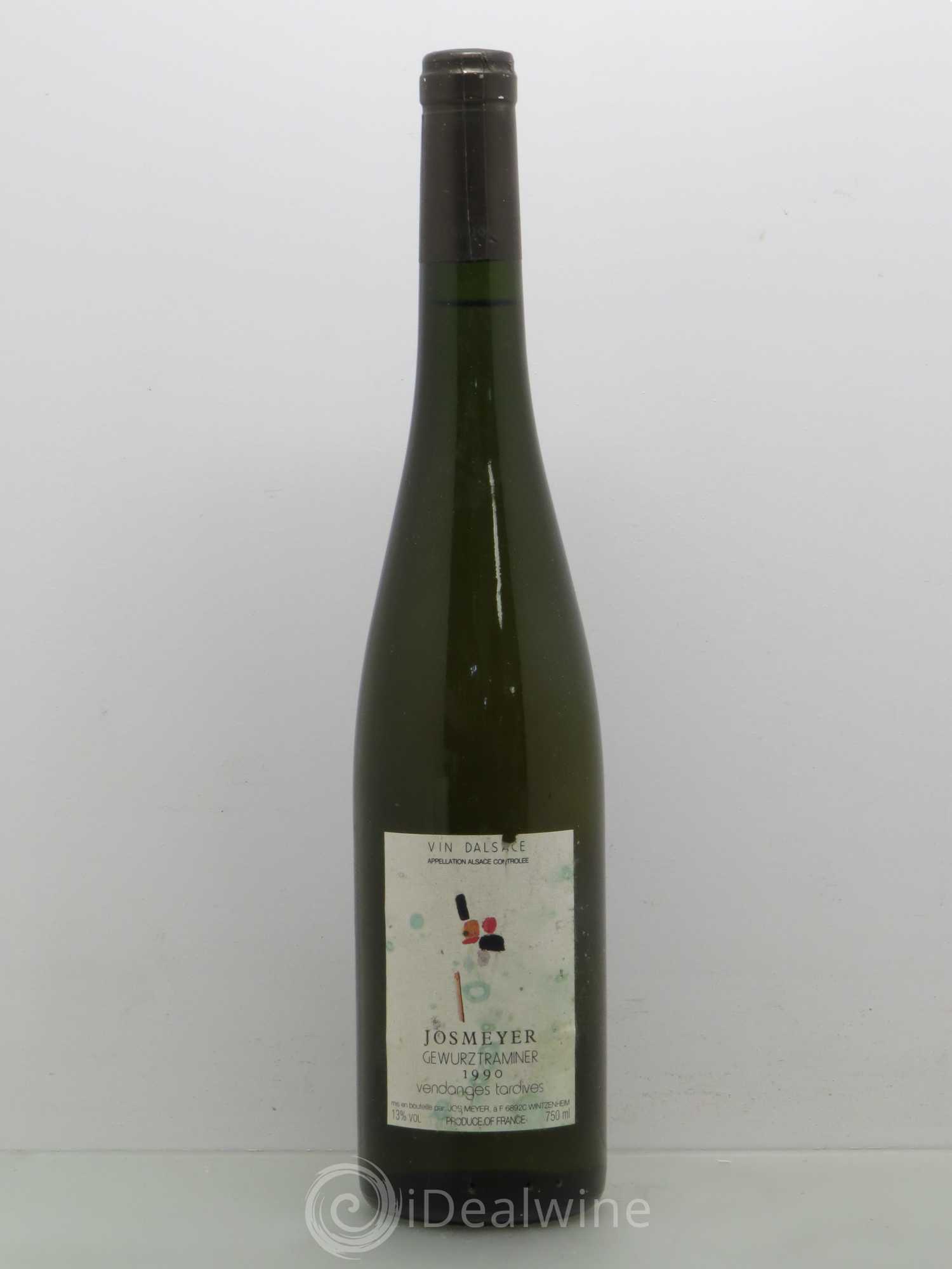 Gewurztraminer Vendanges Tardives Josmeyer 1990 - Posten von 1 Flasche - 0