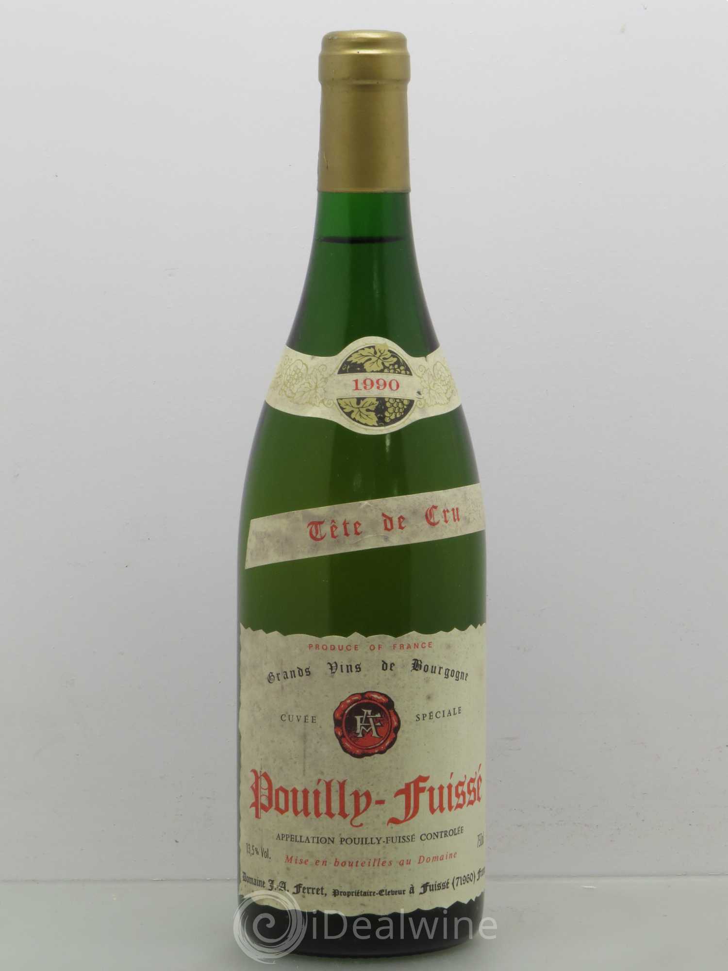 Pouilly-Fuissé Domaine Ferret Tête De Cru 1990 - Posten von 1 Flasche - 0