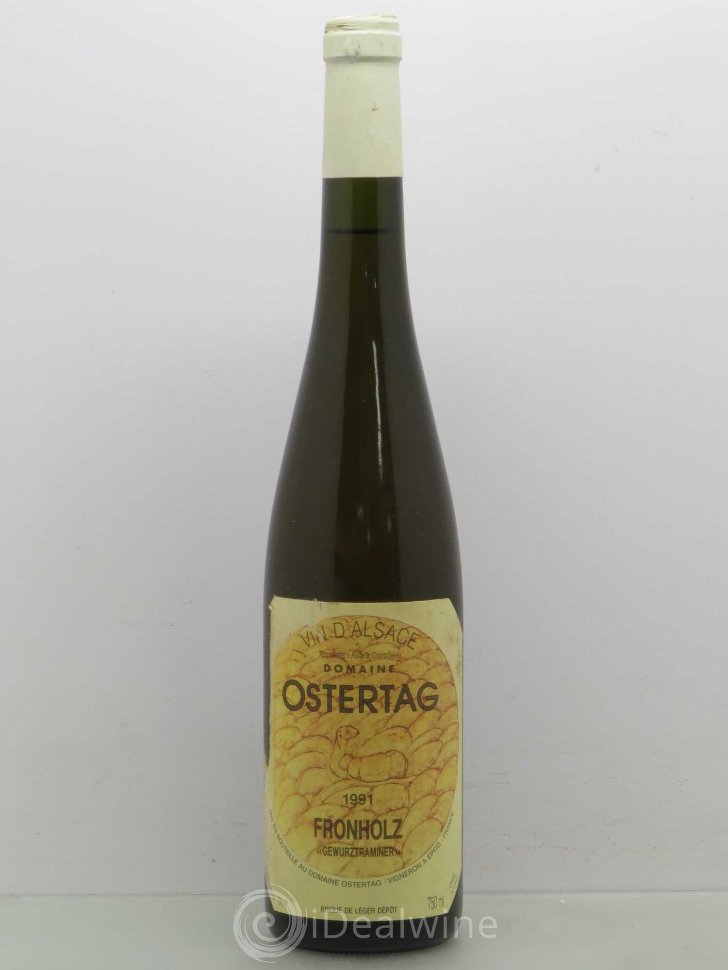 Gewurztraminer Fronholz Ostertag 1991 - Posten von 1 Flasche - 0