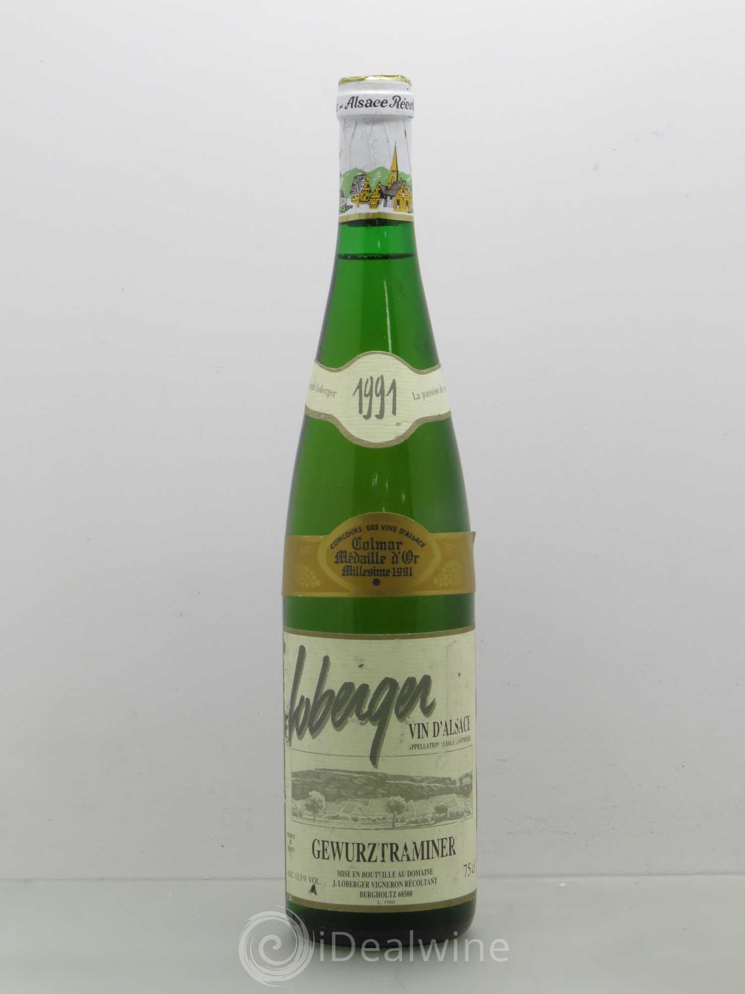 Gewurztraminer Loberger (sans prix de réserve) 1991 - Posten von 1 Flasche - 0