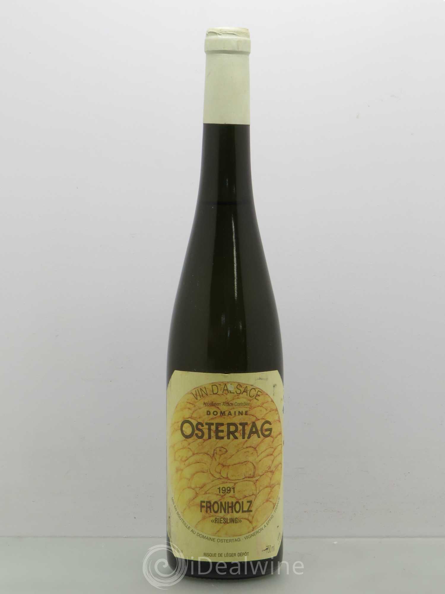 Riesling Fronholz Ostertag 1991 - Posten von 1 Flasche - 0