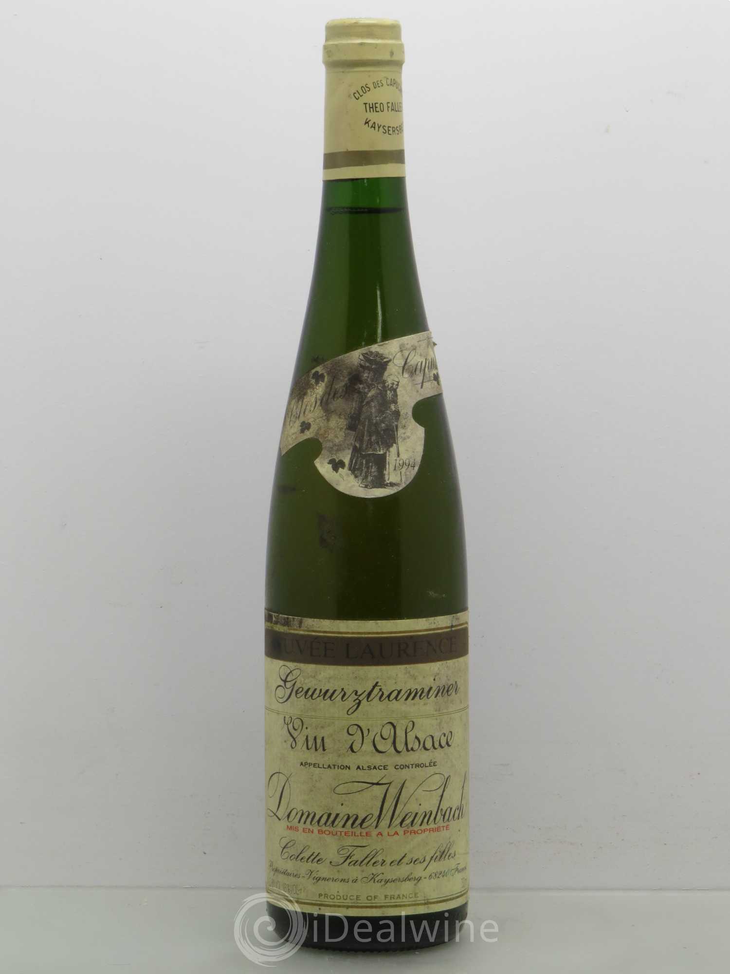 Gewurztraminer Domaine Weinbach Colette Faller Cuvee Laurence 1994 - Posten von 1 Flasche - 0