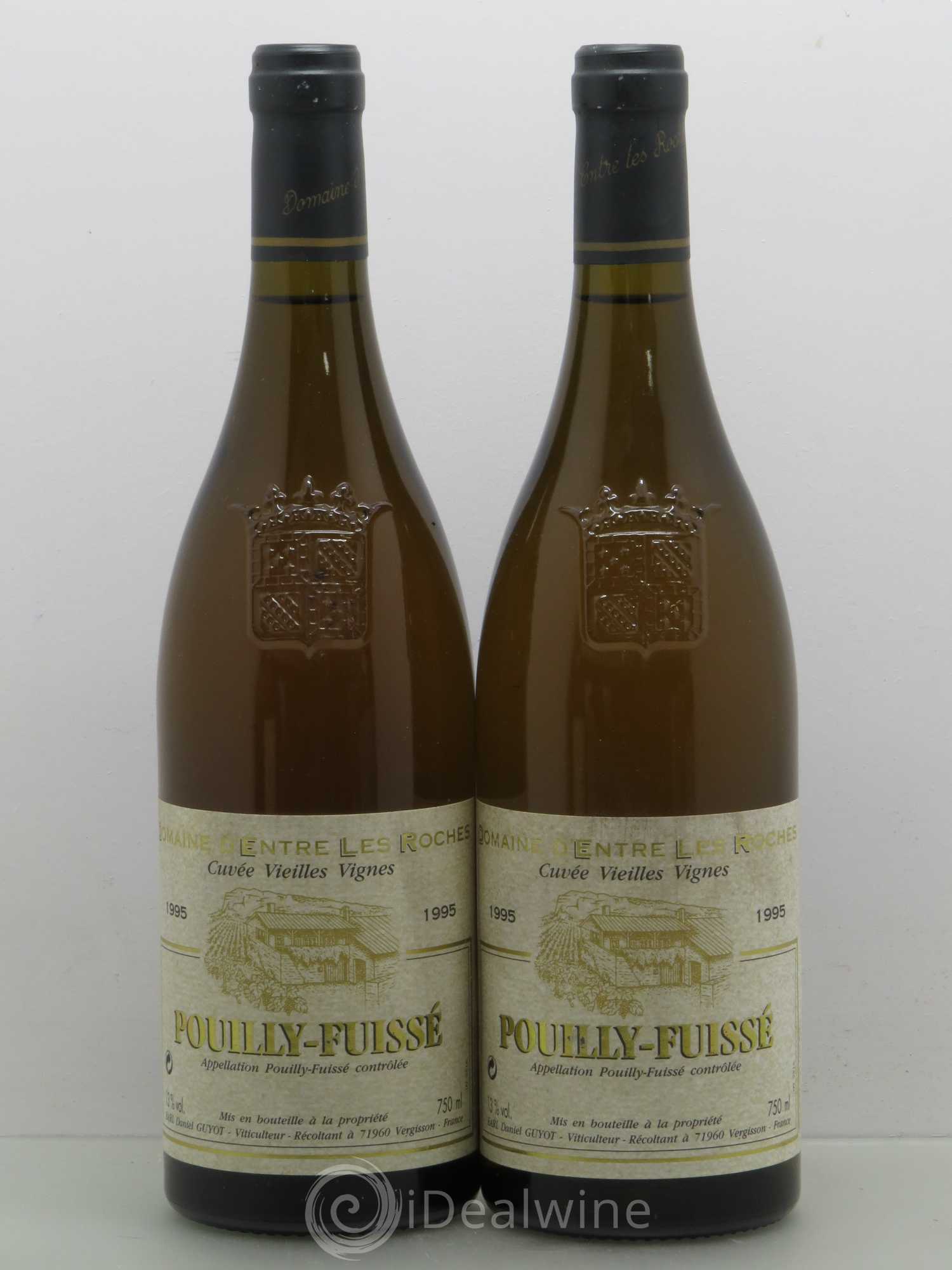 Pouilly-Fuissé Daniel Guyot D'Entre Les Roches Cuvee Vieilles Vignes 1995 - Posten von 2 Flaschen - 0