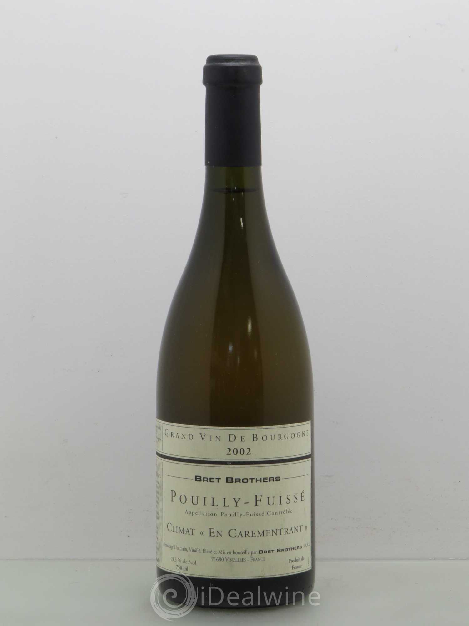 Pouilly-Fuissé Bret Brothers Climat En Carementrant 2002 - Posten von 1 Flasche - 0