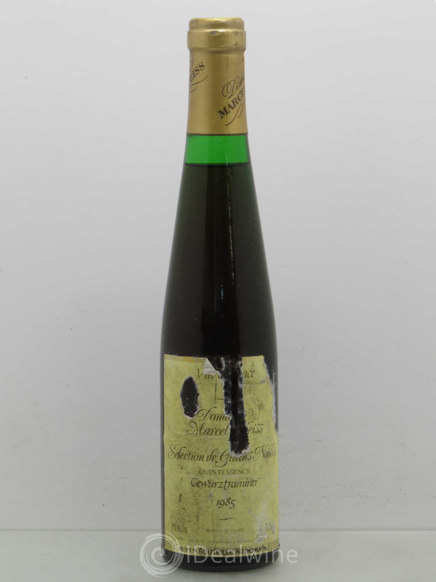 Gewurztraminer Quintessence Sélection de Grains Nobles M Deiss 1985 - Posten von 1 Demi-Flasche - 0
