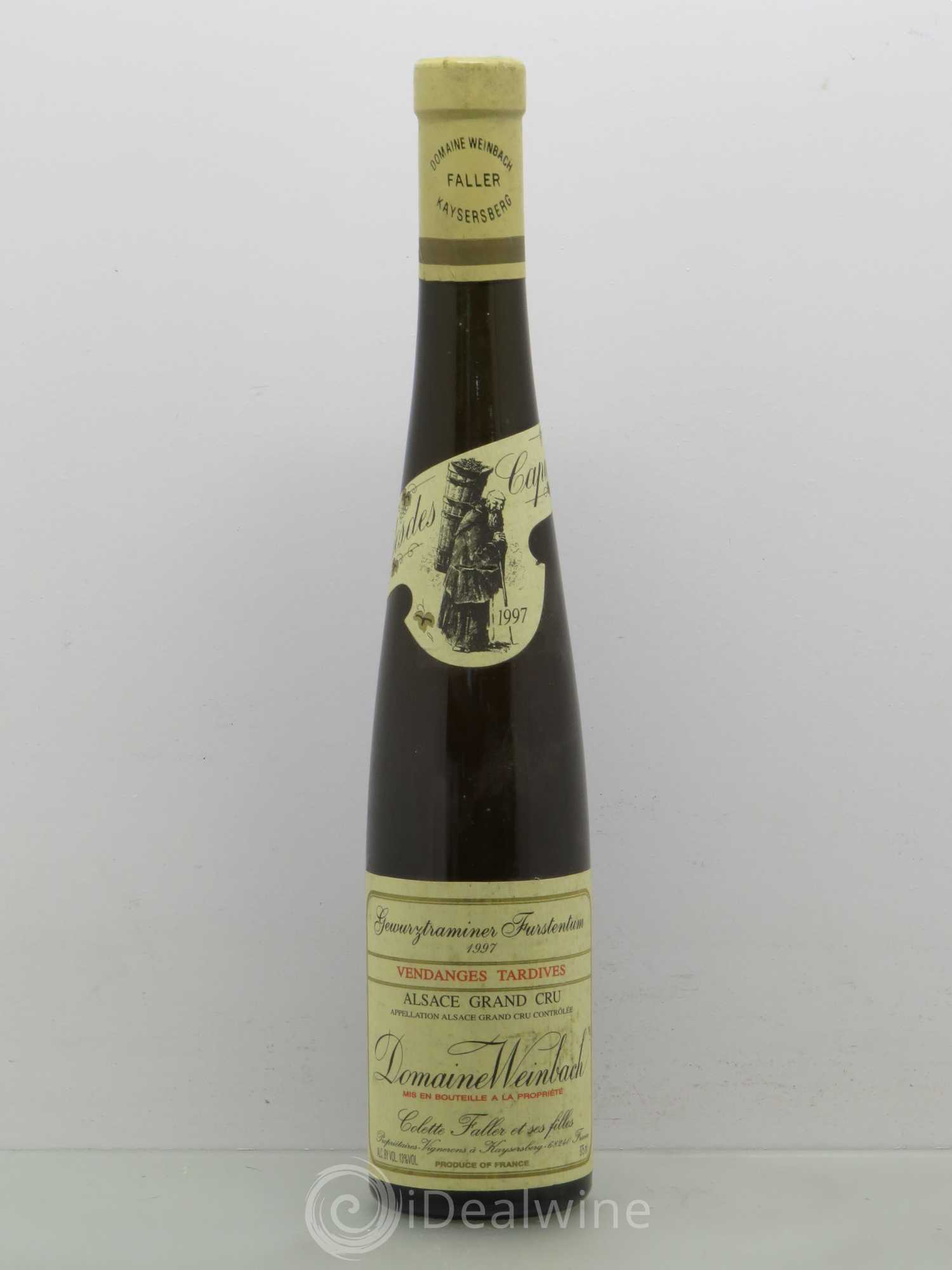 Gewurztraminer Grand Cru Furstentum Vendanges Tardives Weinbach 1997 - Posten von 1 Demi-Flasche - 0