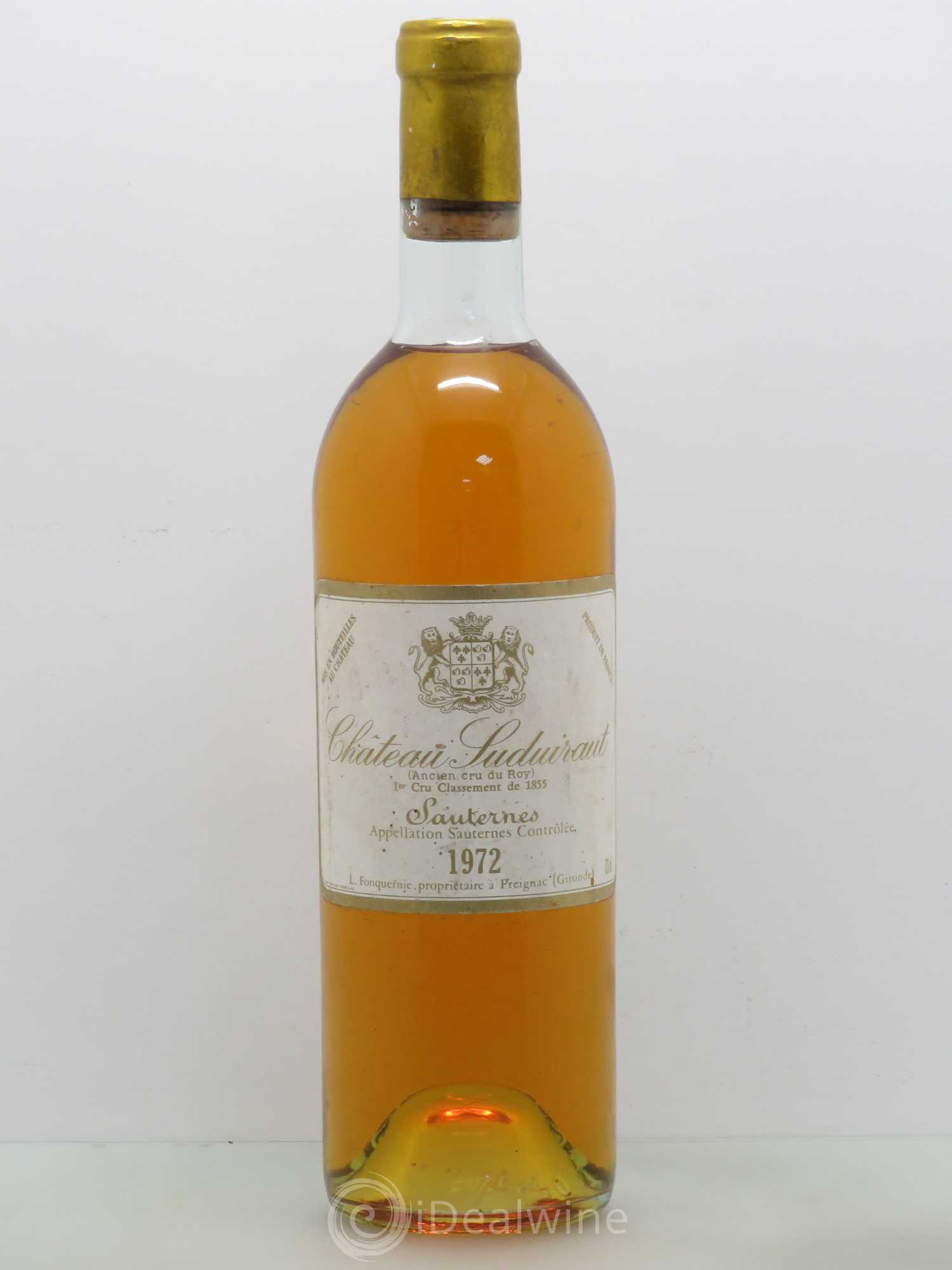 Château Suduiraut 1er Grand Cru Classé 1972 - Lotto di 1 bottiglia - 0