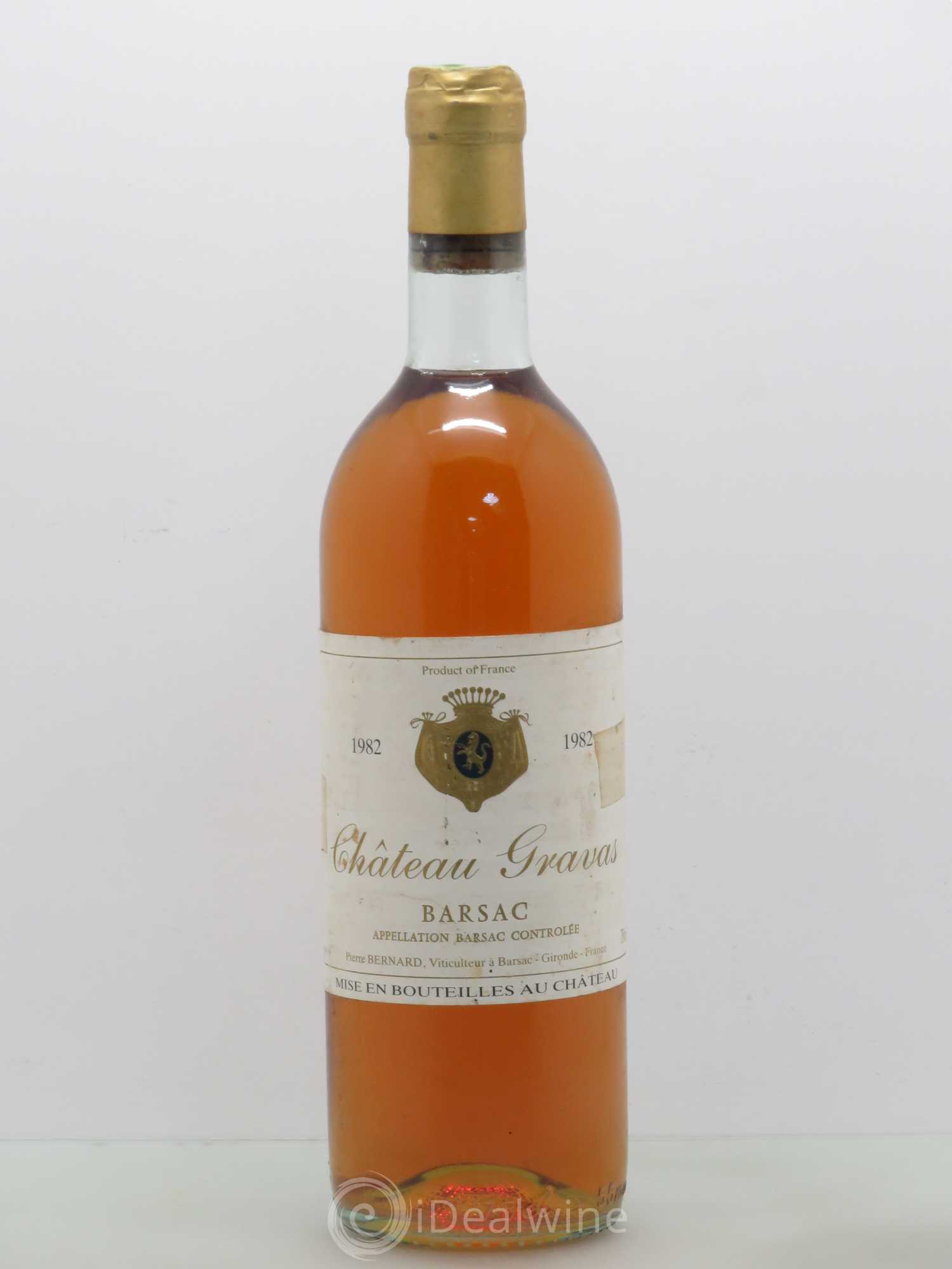 Château Gravas Cru Bourgeois 1982 - Lotto di 1 bottiglia - 0