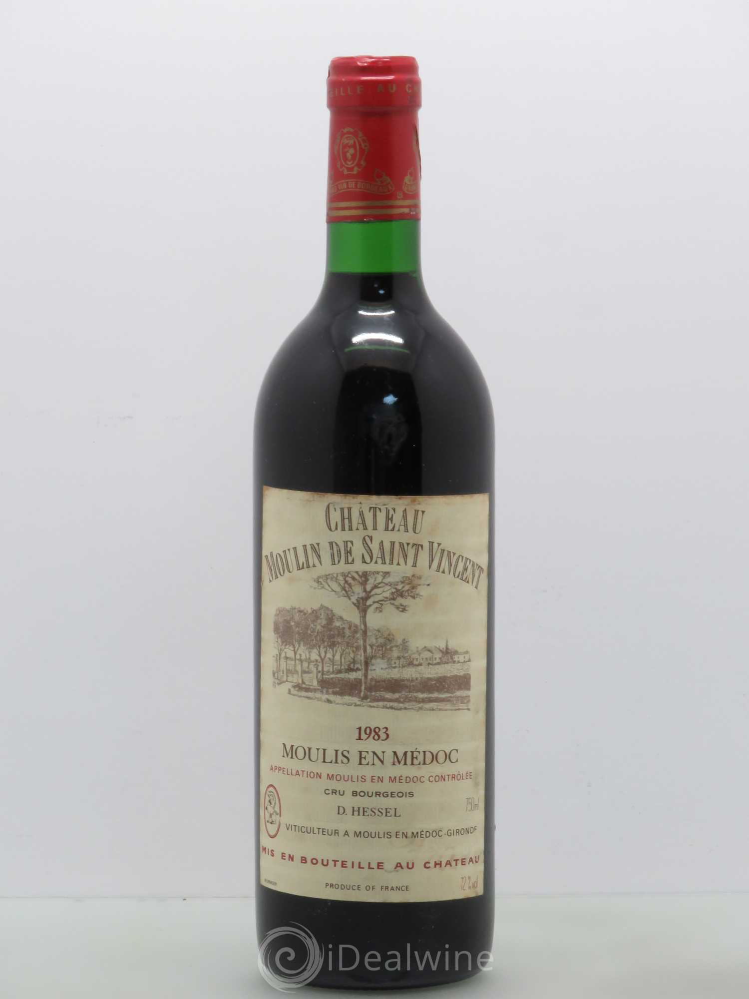 Bordeaux Château Moulin de Saint Vincent (moulis) 1983 - Posten von 1 Flasche - 0