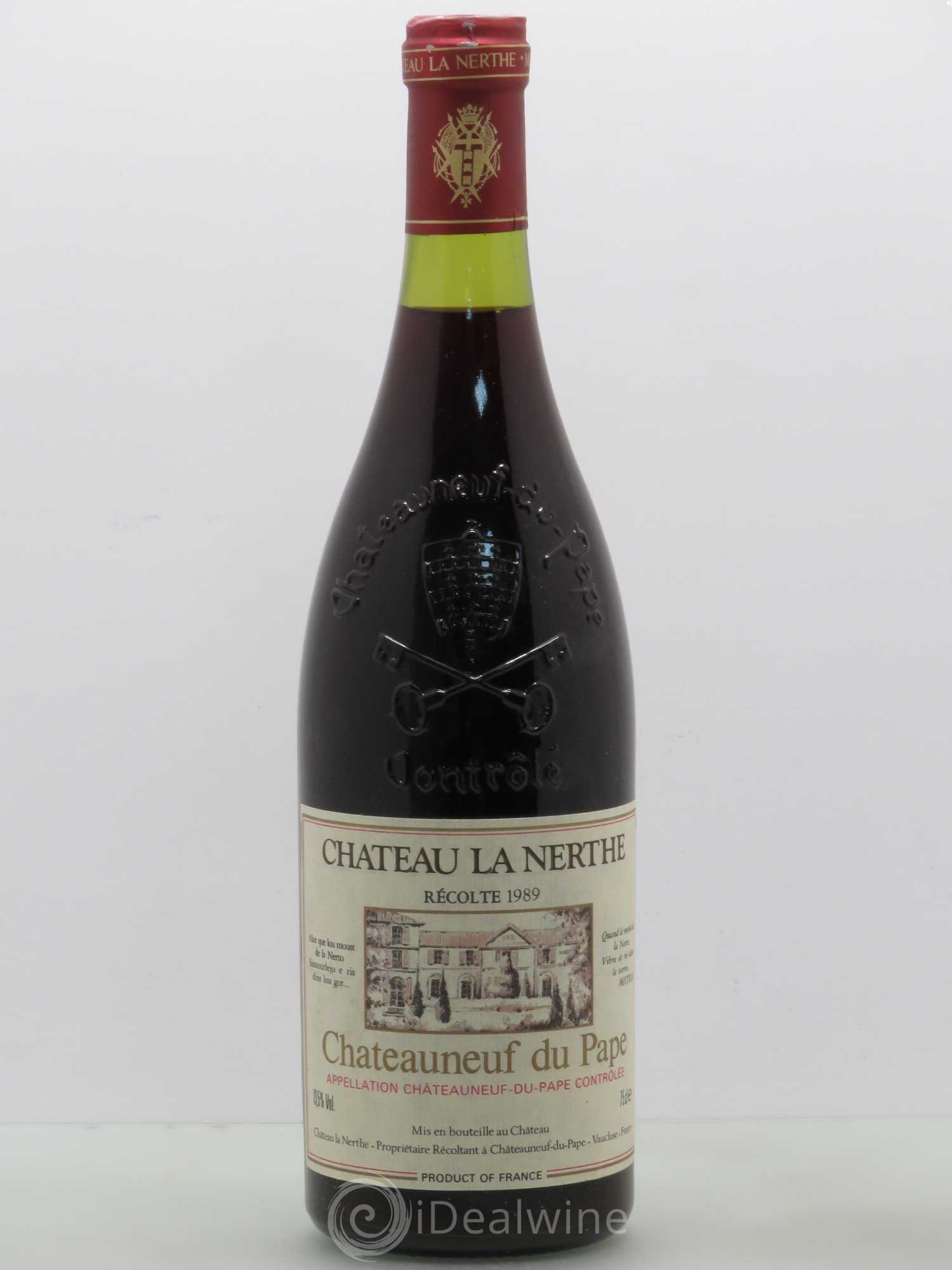 Châteauneuf-du-Pape Château La Nerthe Henry Bouachon 1989 - Posten von 1 Flasche - 0