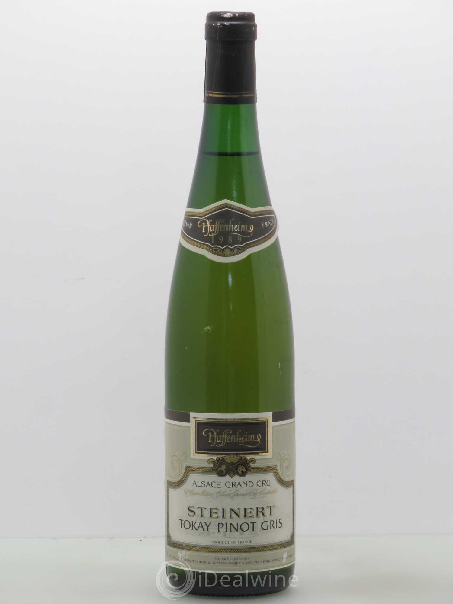 Pinot Gris Steinert Vignerons De Pfaffenheim 1989 - Posten von 1 Flasche - 0