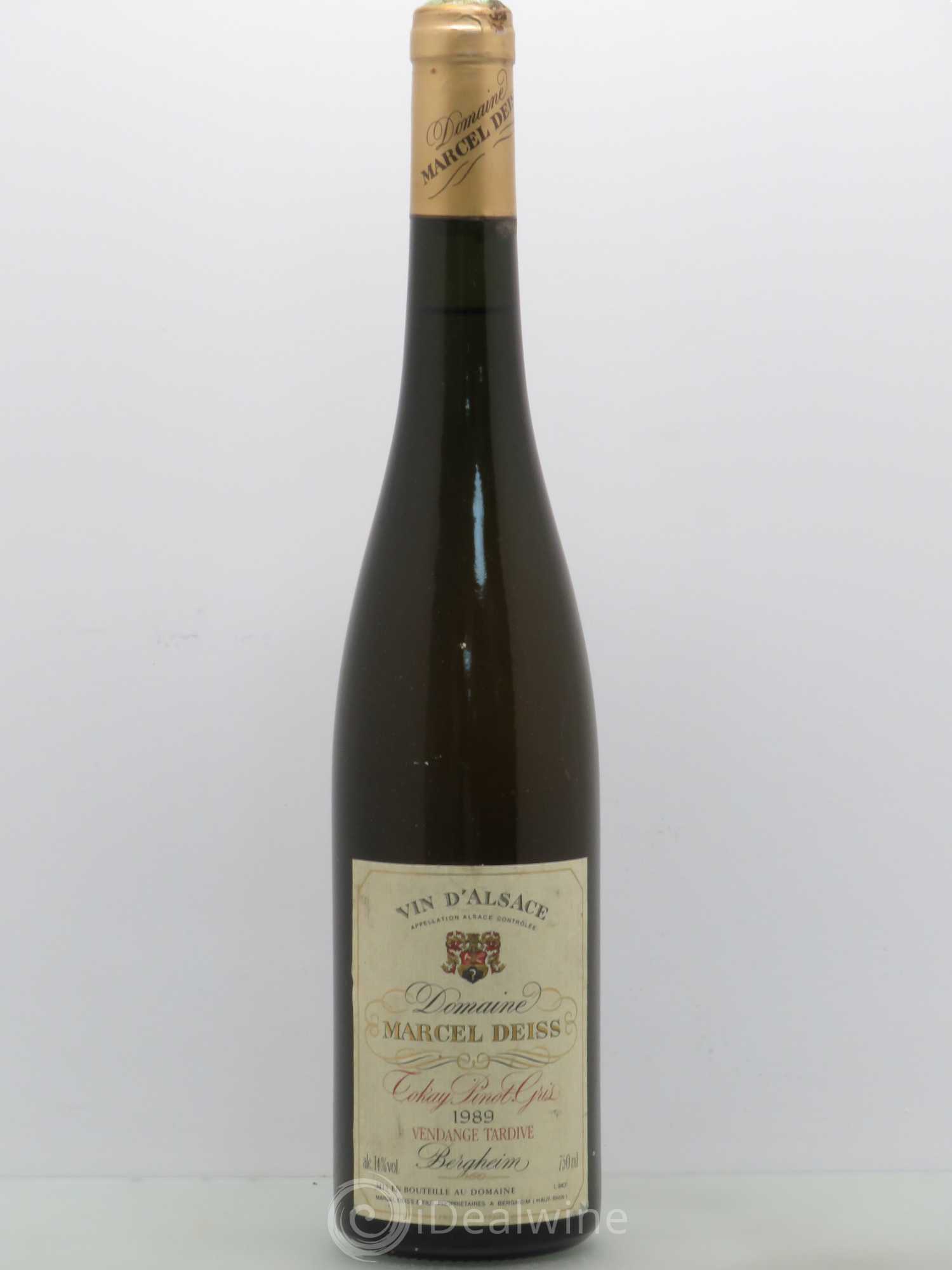 Alsace Pinot Gris Vendanges Tardives Marcel Deiss (Domaine) 1989 - Lotto di 1 bottiglia - 0