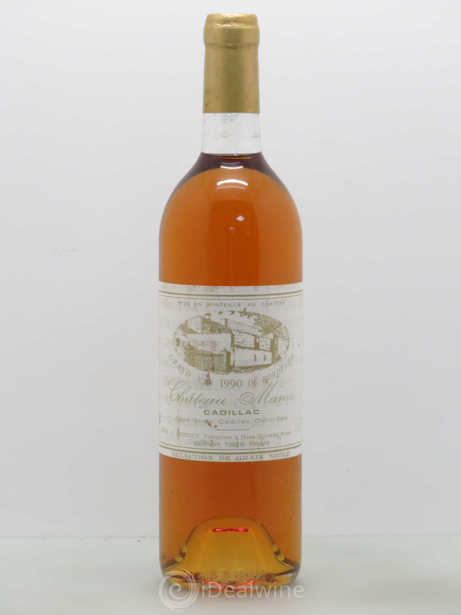 Cadillac Château Manos Sélection de Grains Nobles 1990 - Posten von 1 Flasche - 0