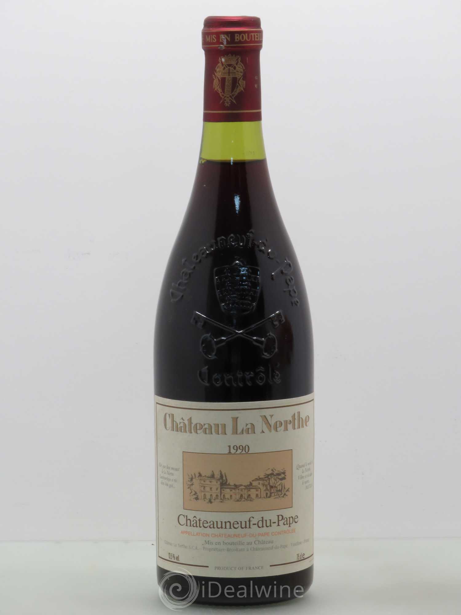 Châteauneuf-du-Pape Château la Nerthe Famille Richard 1990 - Lot de 1 bouteille - 0
