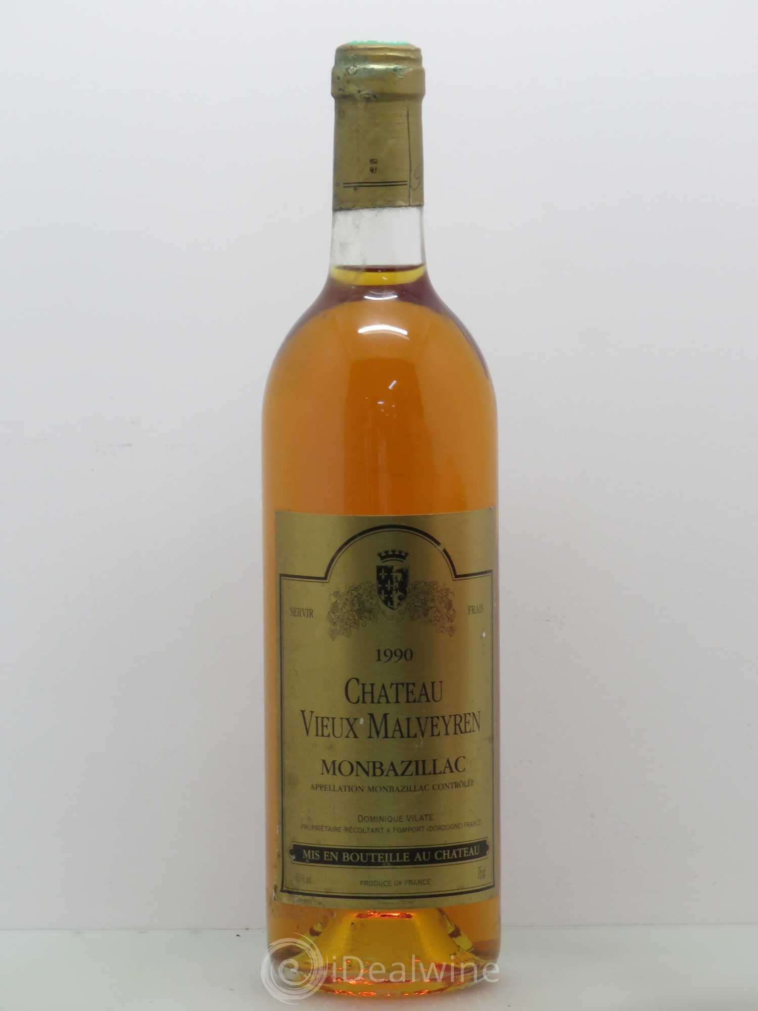Monbazillac Château Vieux Malveyren 1990 - Posten von 1 Flasche - 0