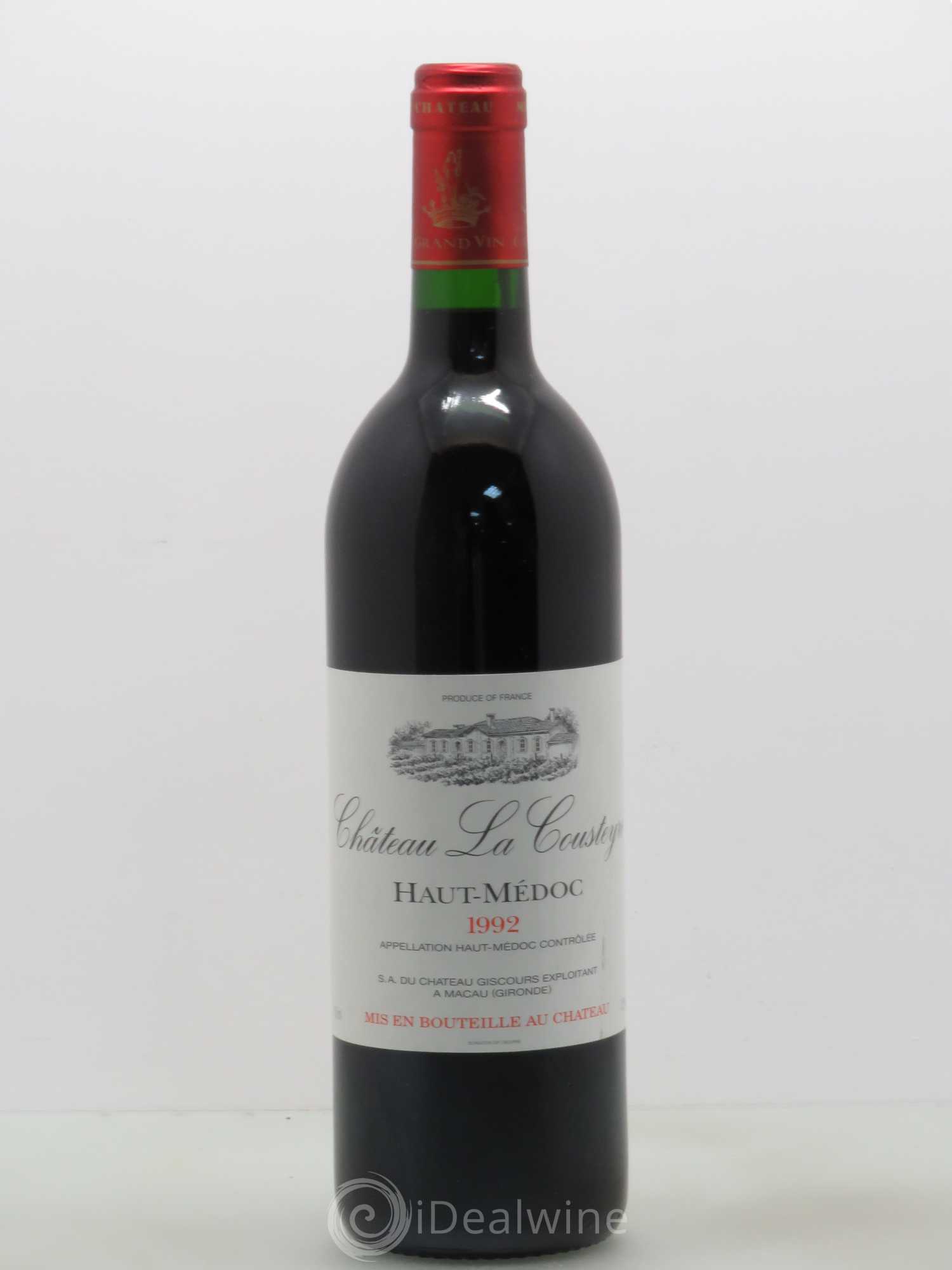 Haut Médoc Château La Cousteyre 1992 - Posten von 1 Flasche - 0