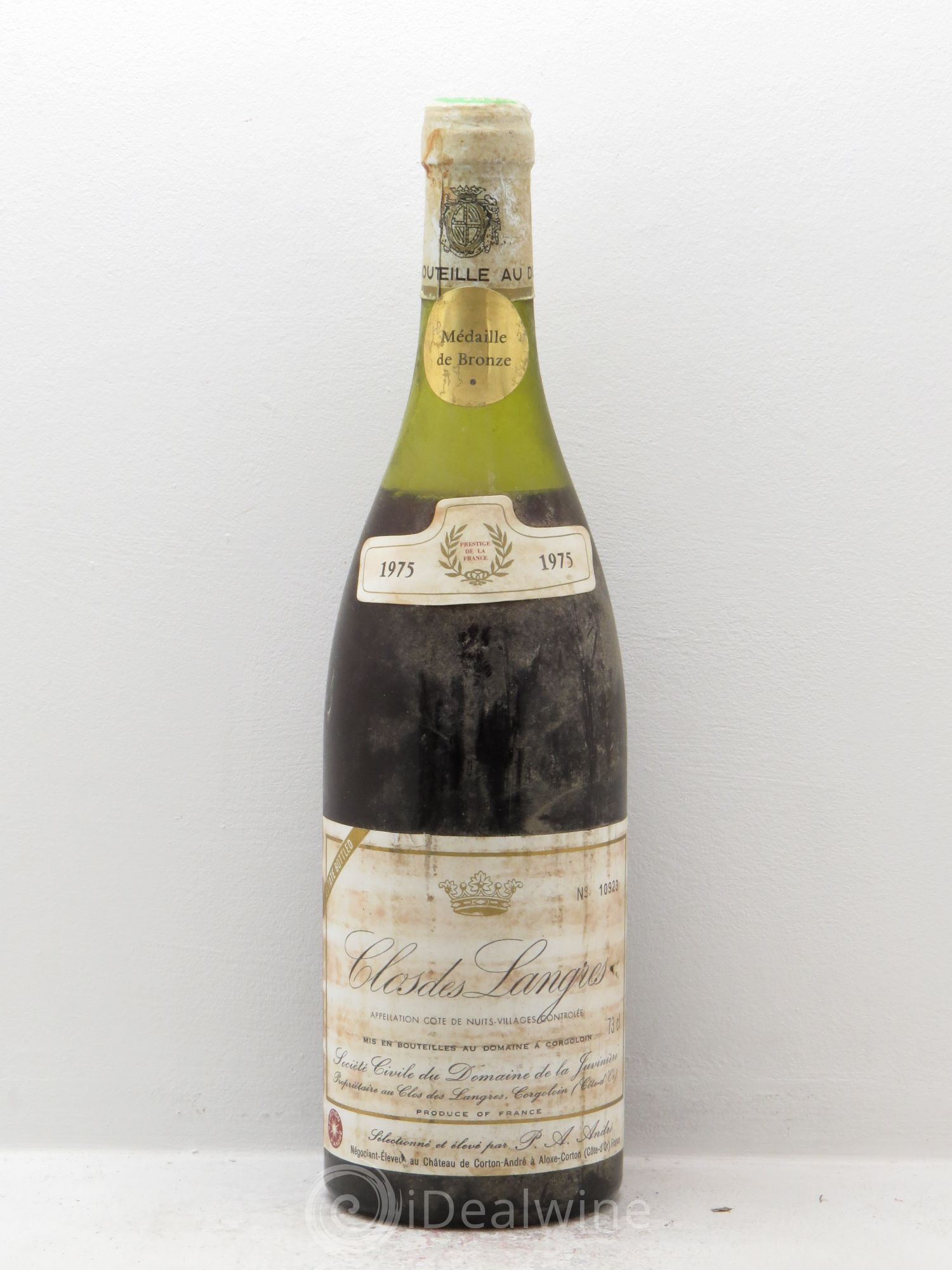 Côte de Nuits-Villages Clos des Langres Domaine de la Juvinière 1975 - Posten von 1 Flasche - 0