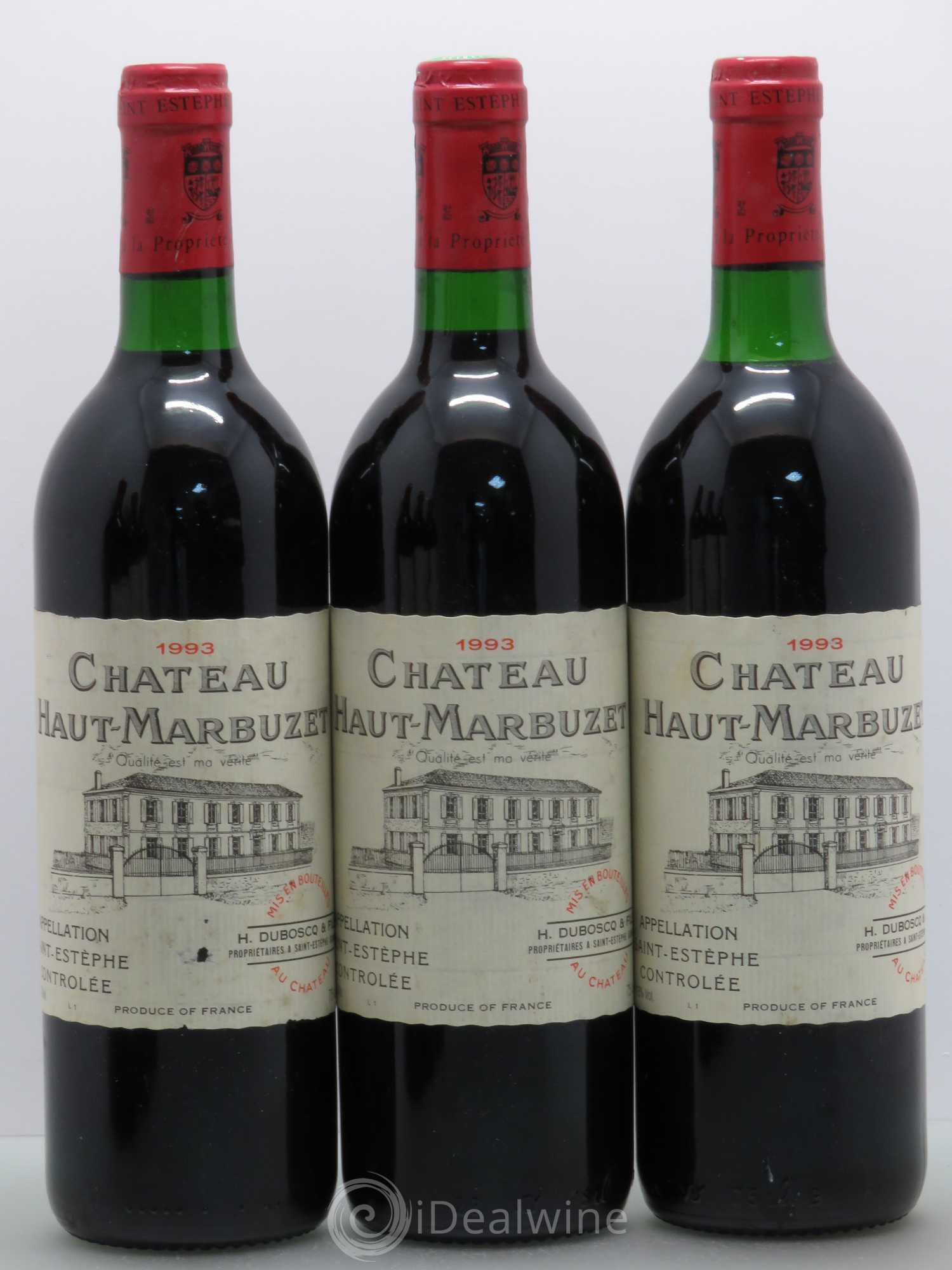 Château Haut Marbuzet 1993 - Lot de 6 bouteilles - 2