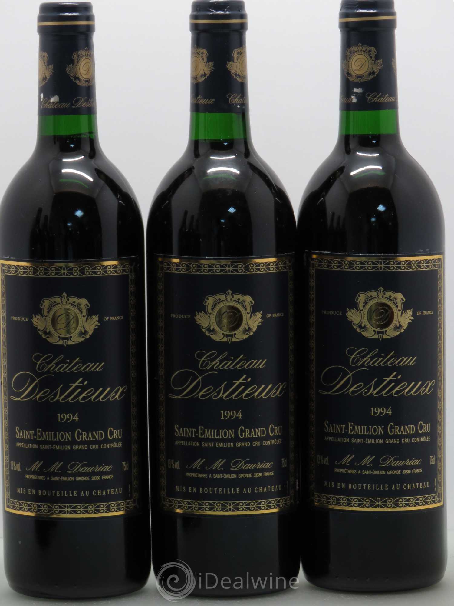Château Destieux Grand Cru Classé 1994 - Lot de 6 bouteilles - 2