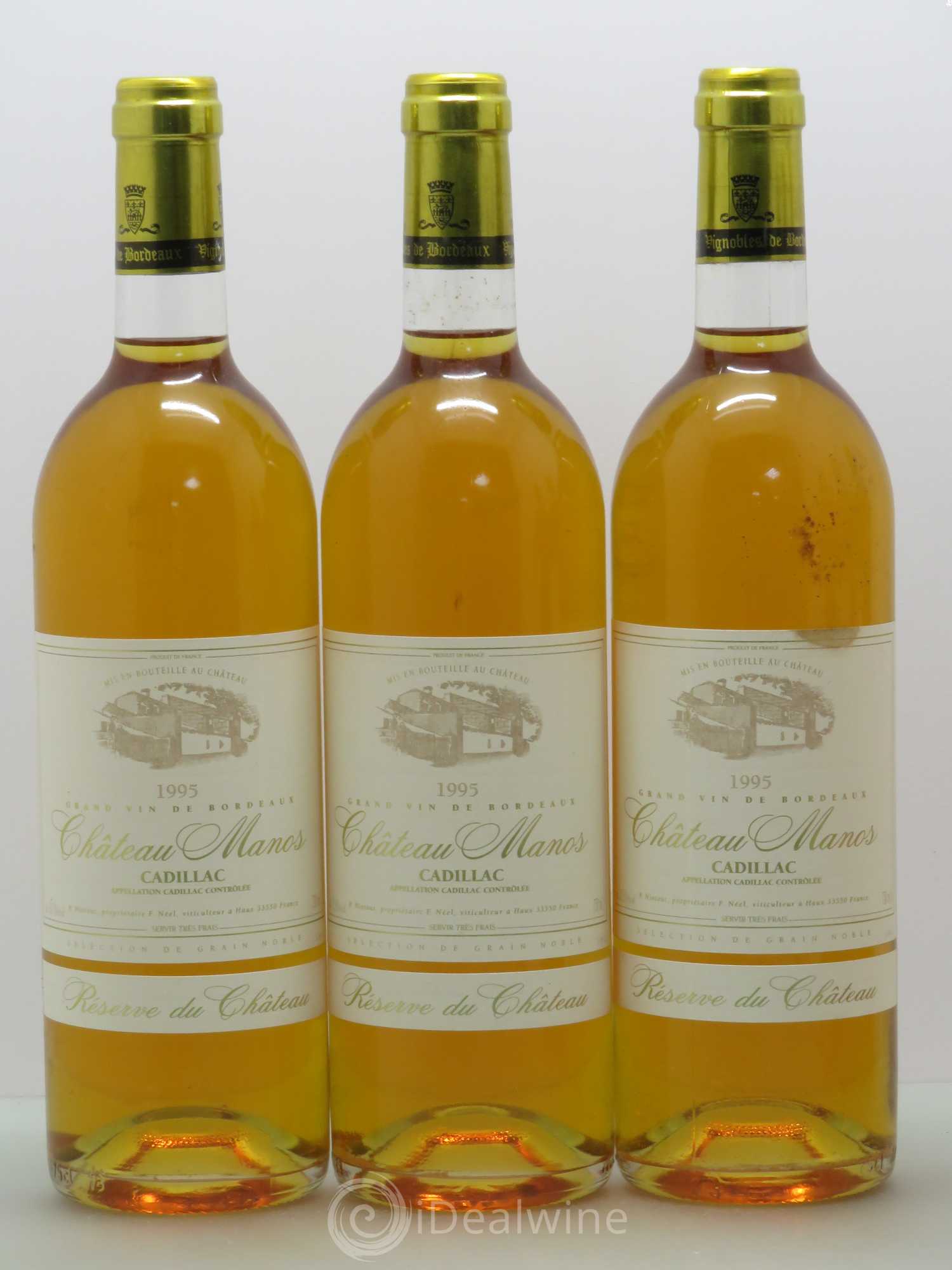 Cadillac Château Manos Reserve du Château 1995 - Lotto di 6 bottiglie - 1