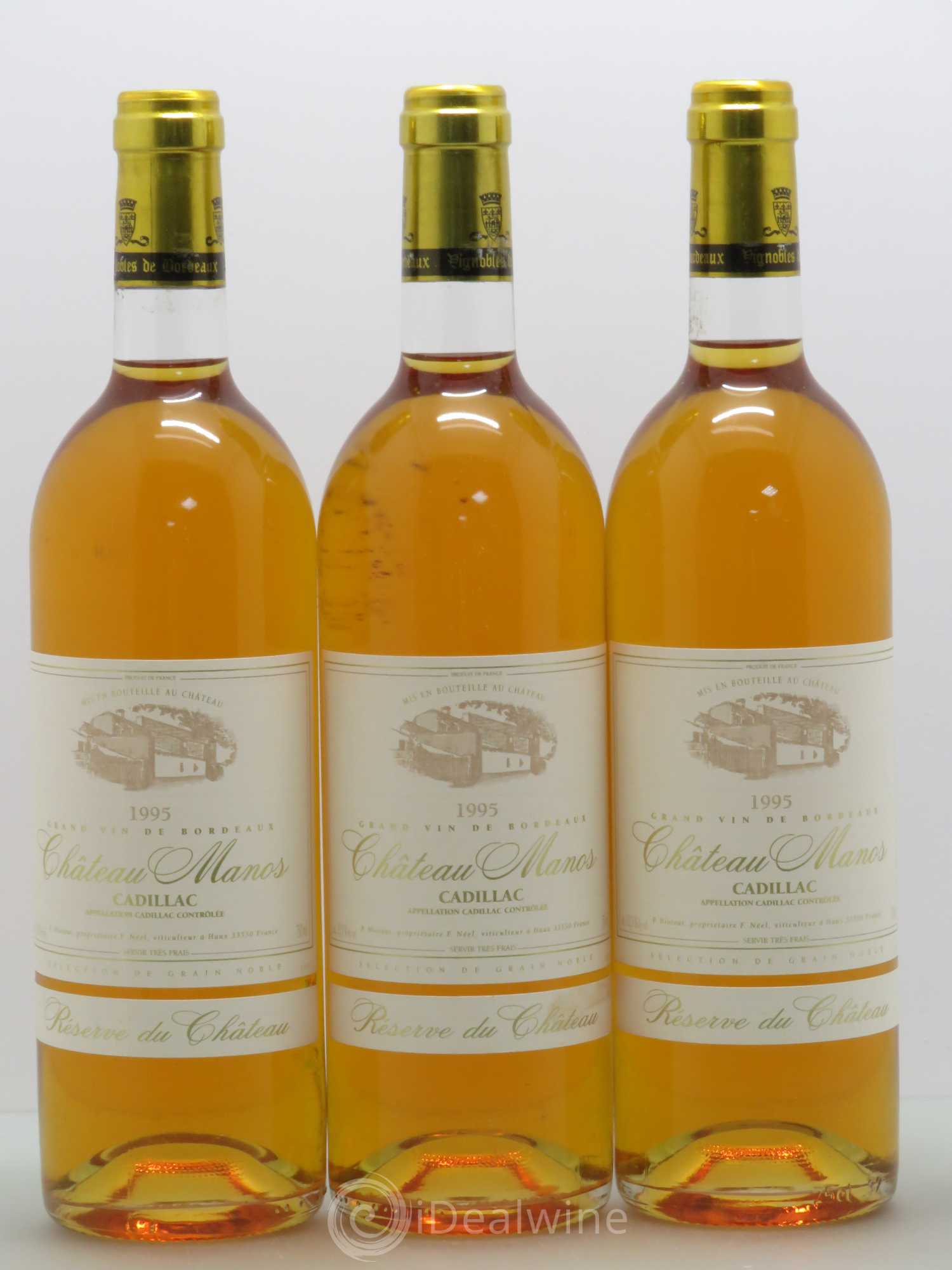 Cadillac Château Manos Reserve du Château 1995 - Lotto di 6 bottiglie - 2