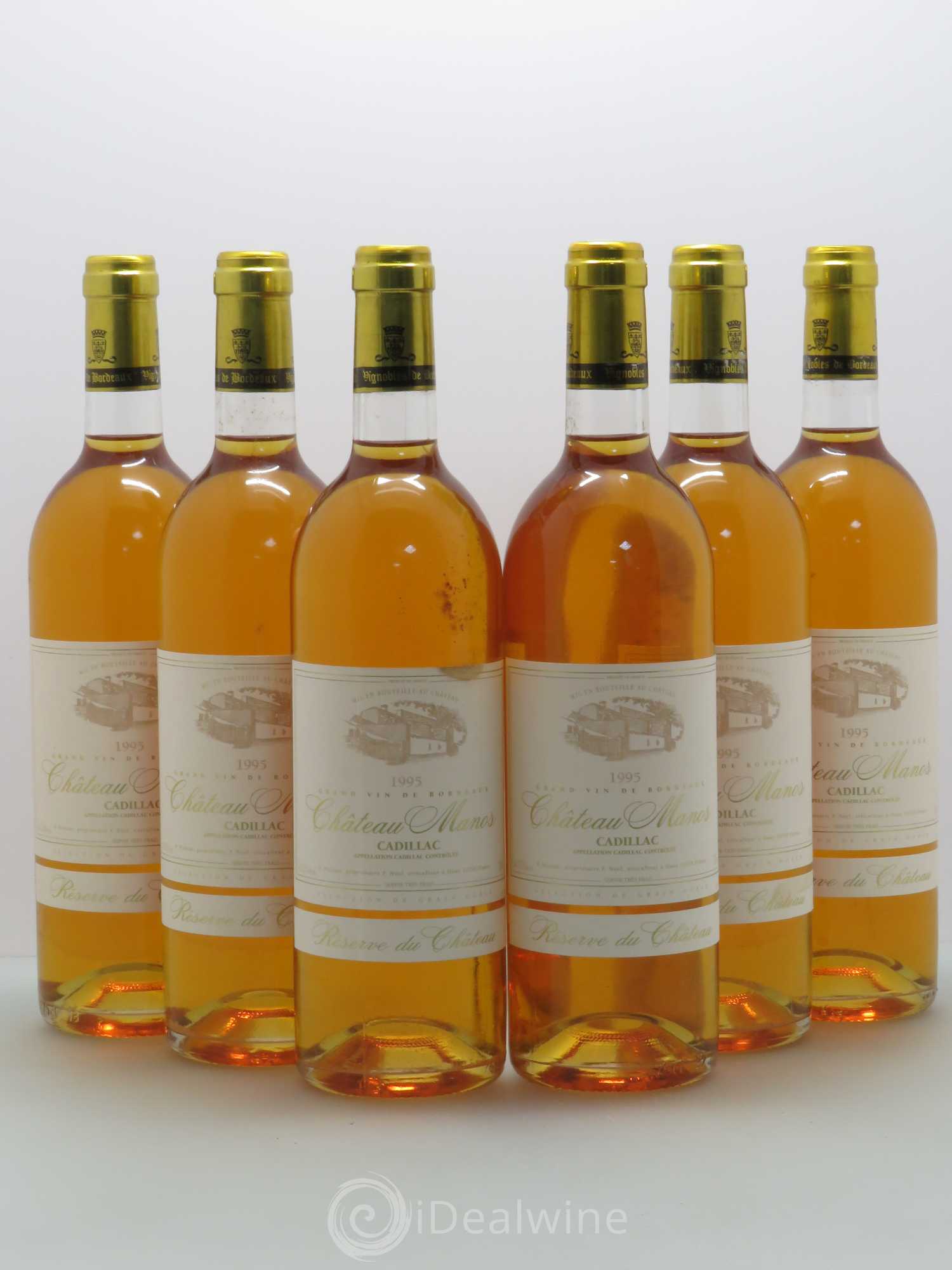 Cadillac Château Manos Reserve du Château 1995 - Lotto di 6 bottiglie - 0