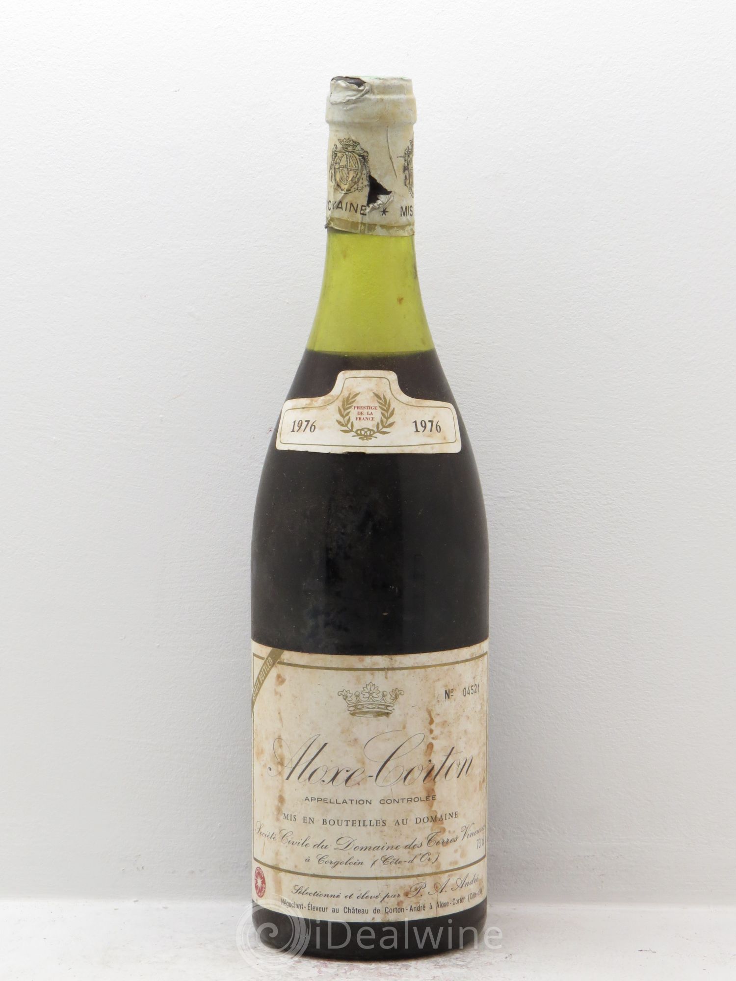 Aloxe-Corton Domaine des terres vineuses 1976 - Posten von 1 Flasche - 0