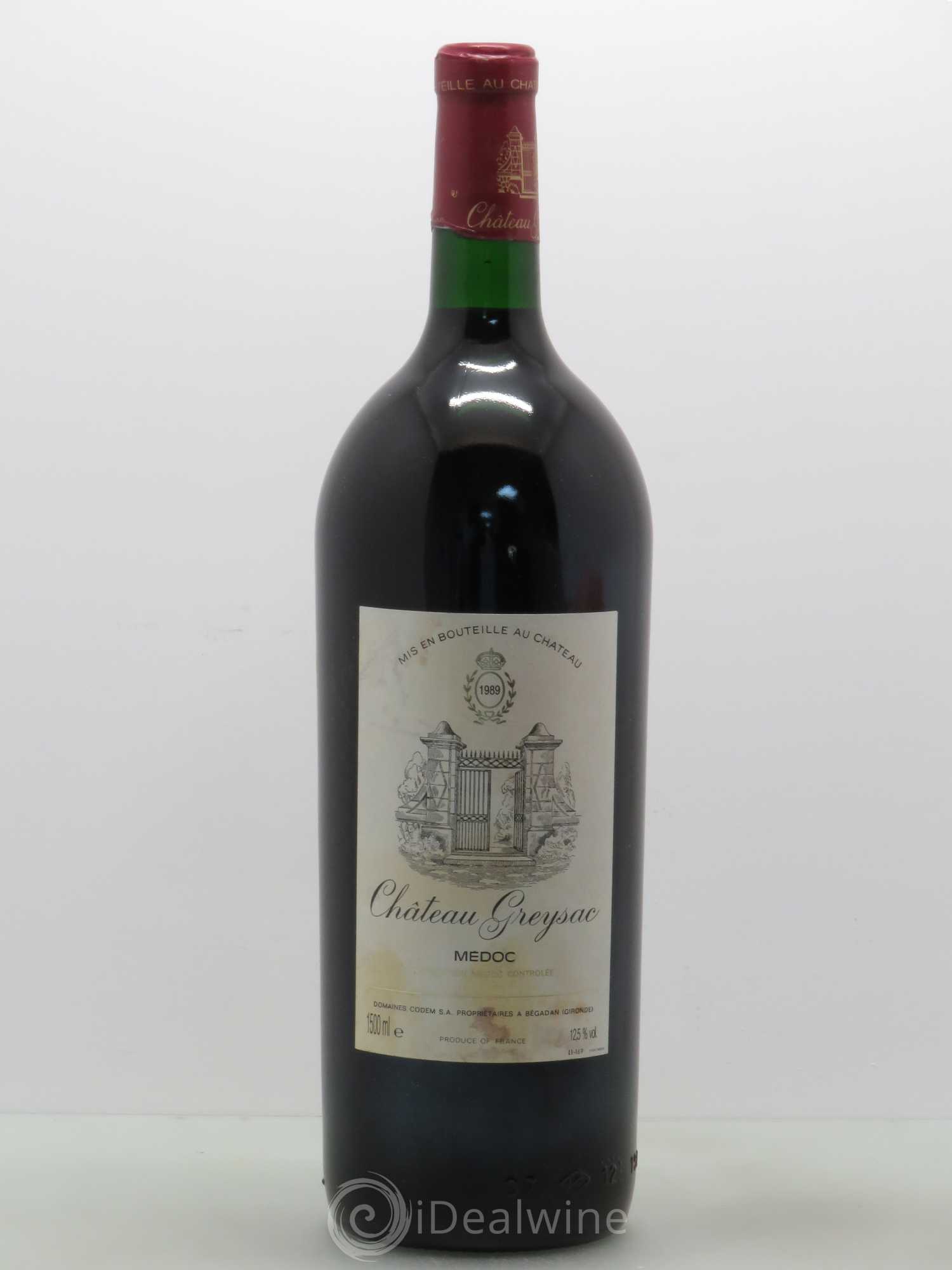 Château Greysac Cru Bourgeois 1989 - Lot de 1 magnum - 0