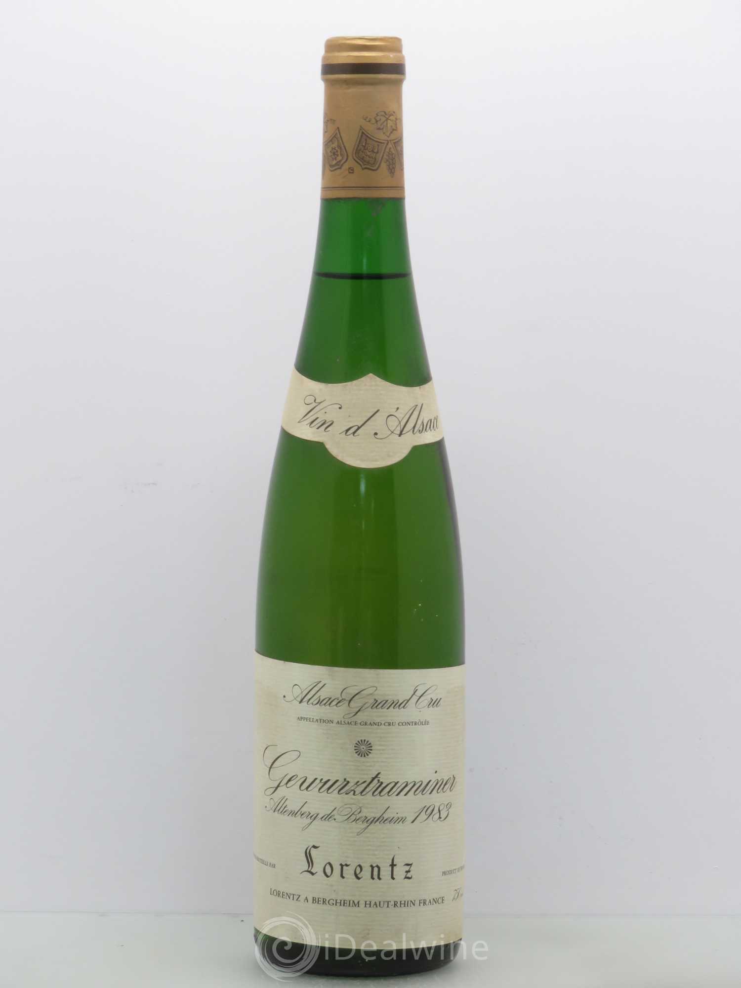 Gewurztraminer Altenberg de Bergheim Lorentz 1983 - Posten von 1 Flasche - 0