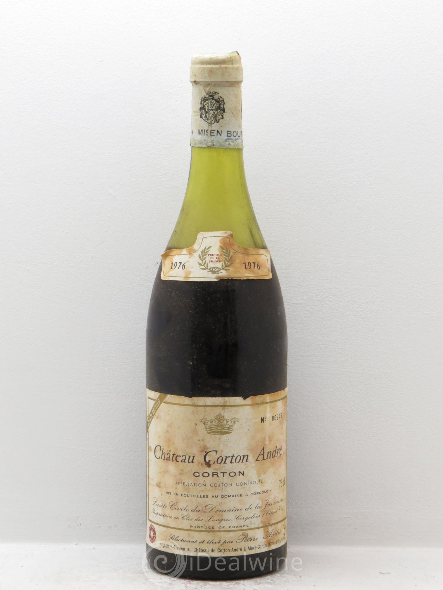 Corton Grand Cru Pierre André (sans prix de réserve) 1976 - Posten von 1 Flasche - 0