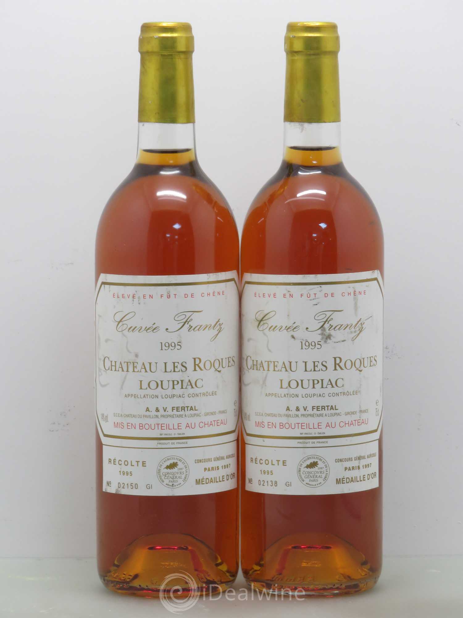 Loupiac Château Les Roques cuvée Frantz 1995 - Lotto di 2 bottiglie - 0