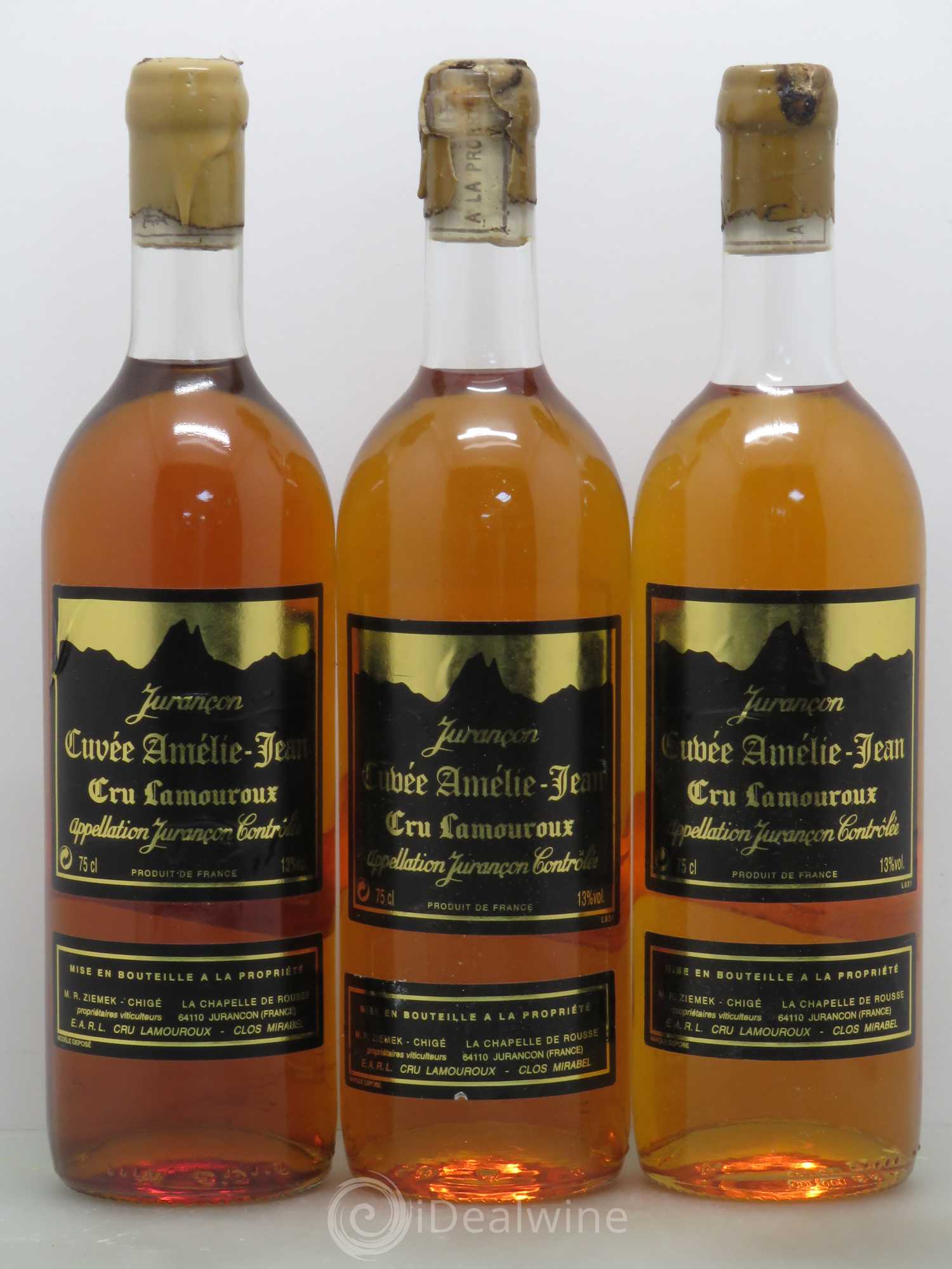 Jurançon Lamouroux cuvée Amélie Jean 1996 - Posten von 3 Flaschen - 0