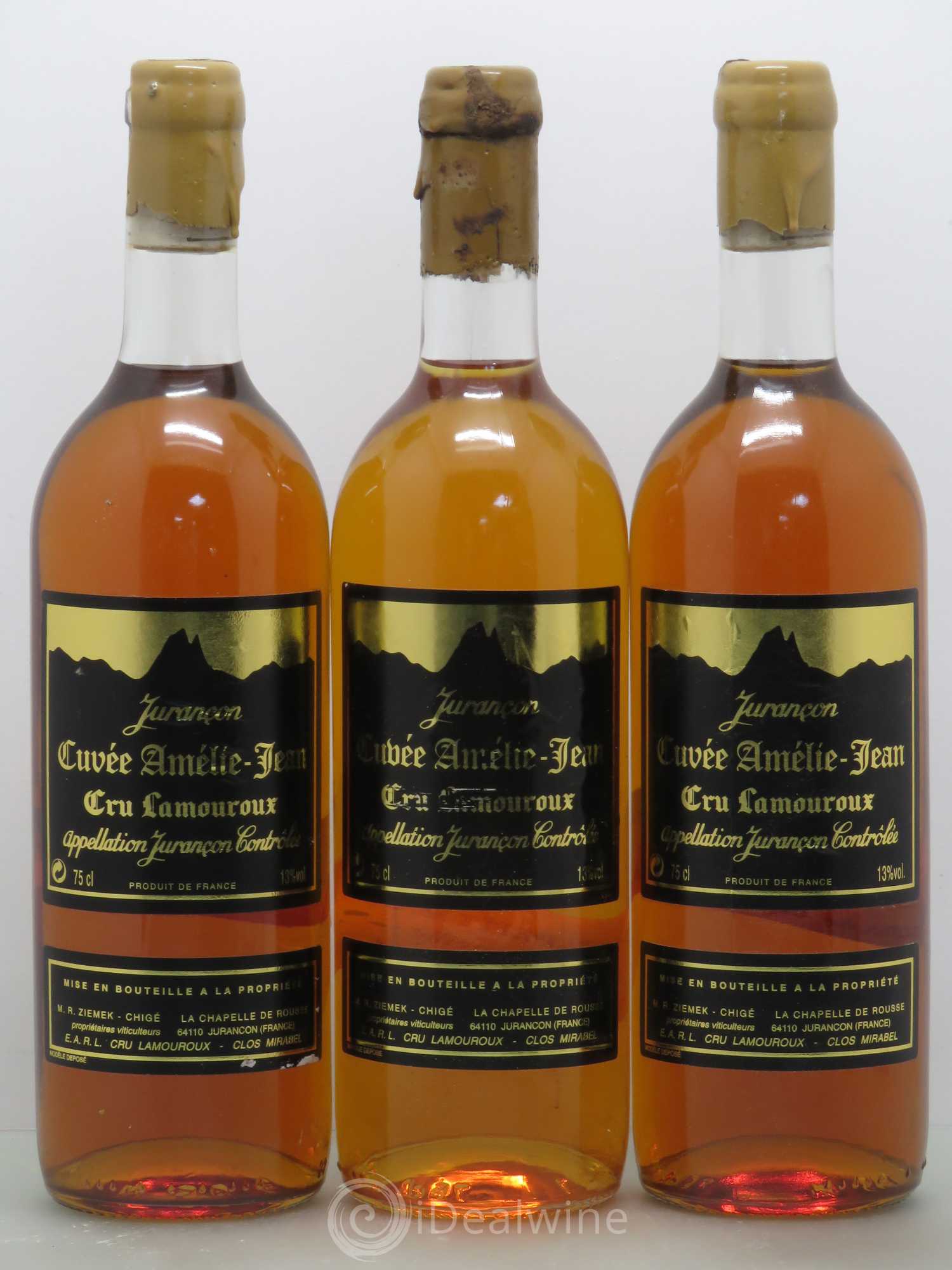 Jurançon Lamouroux cuvée Amélie Jean 1996 - Posten von 3 Flaschen - 0
