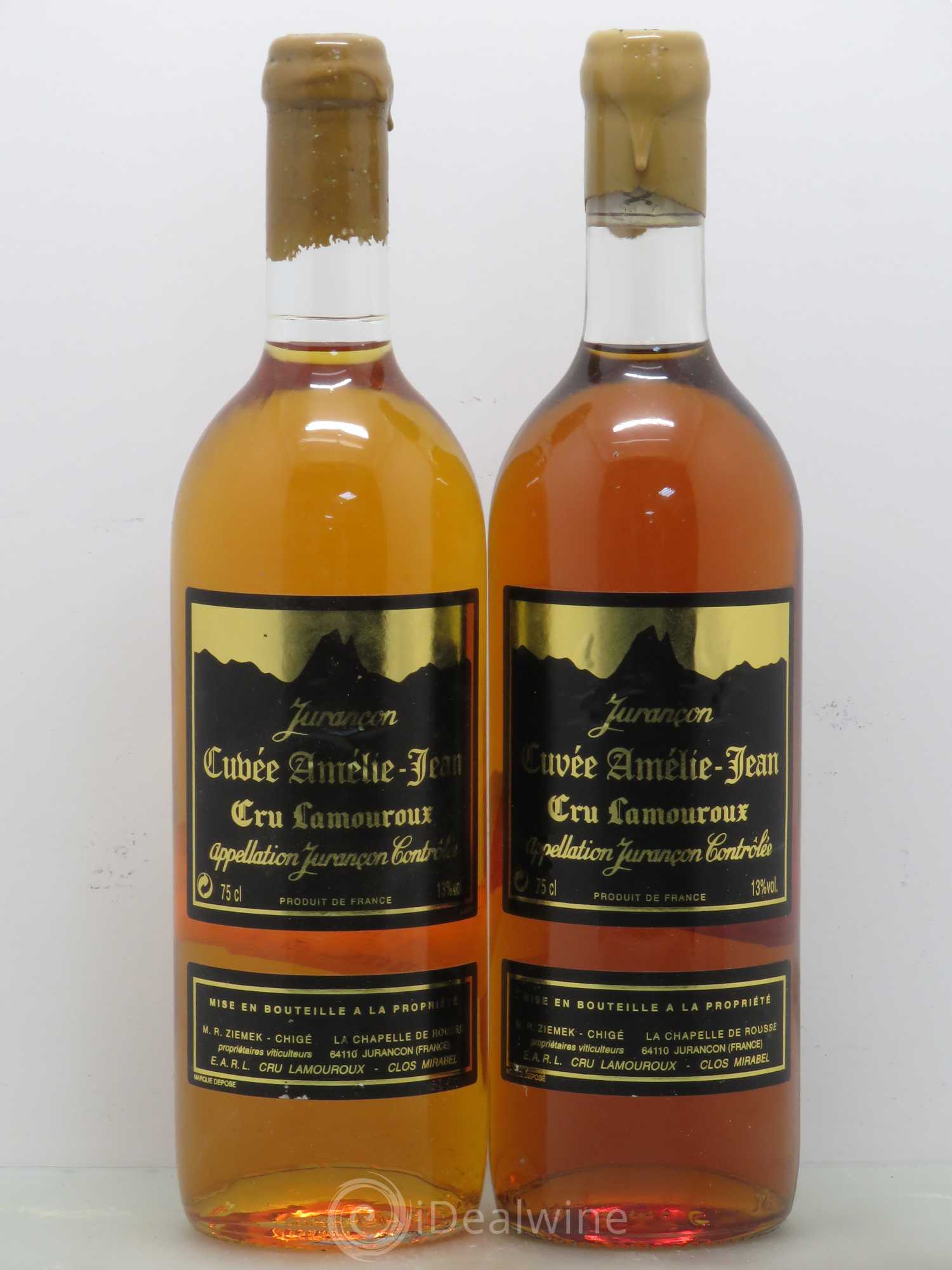 Jurançon Lamouroux cuvée Amélie Jean 1996 - Posten von 2 Flaschen - 0