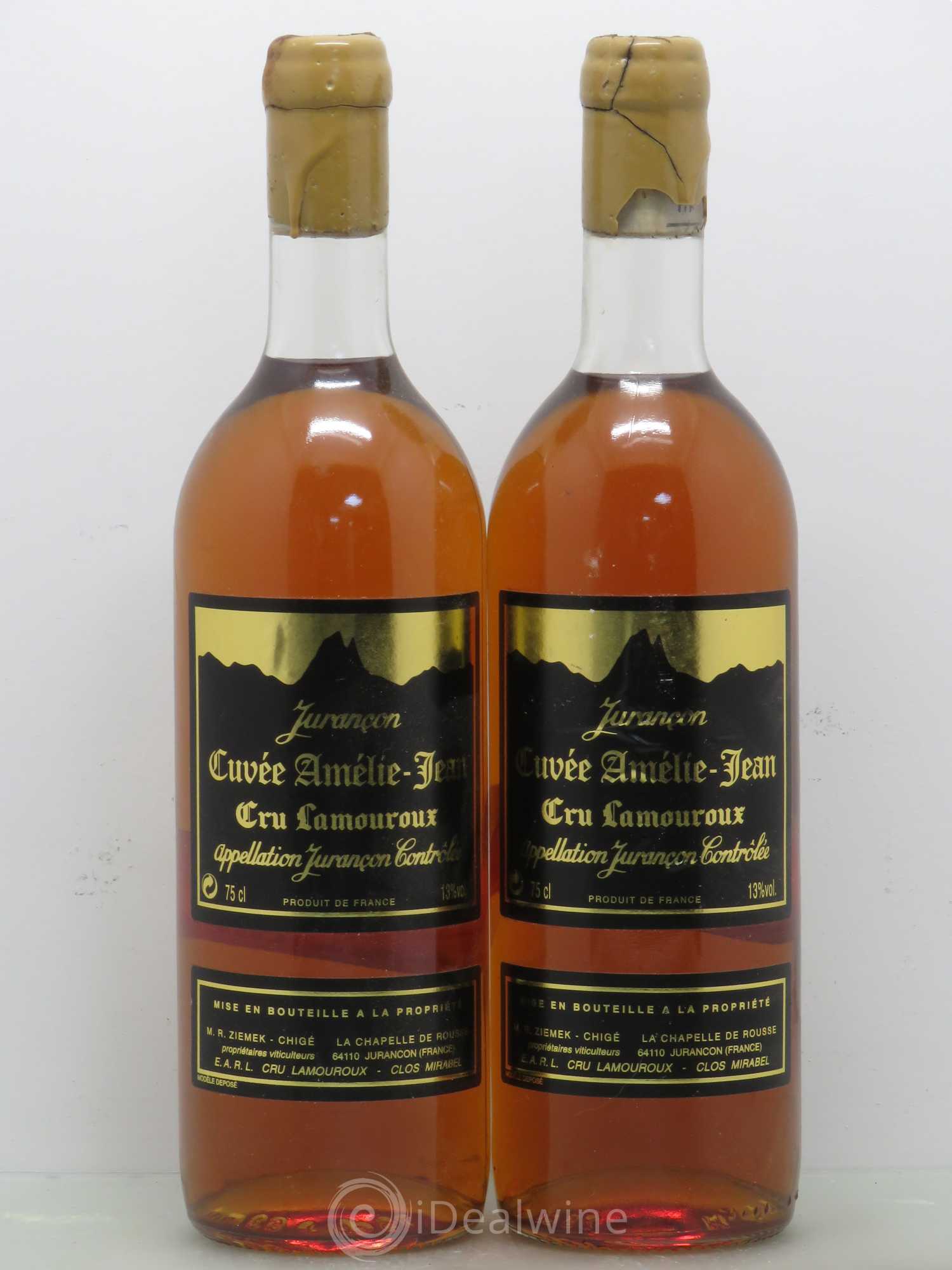 Jurançon Lamouroux cuvée Amélie Jean 1996 - Lotto di 2 bottiglie - 0