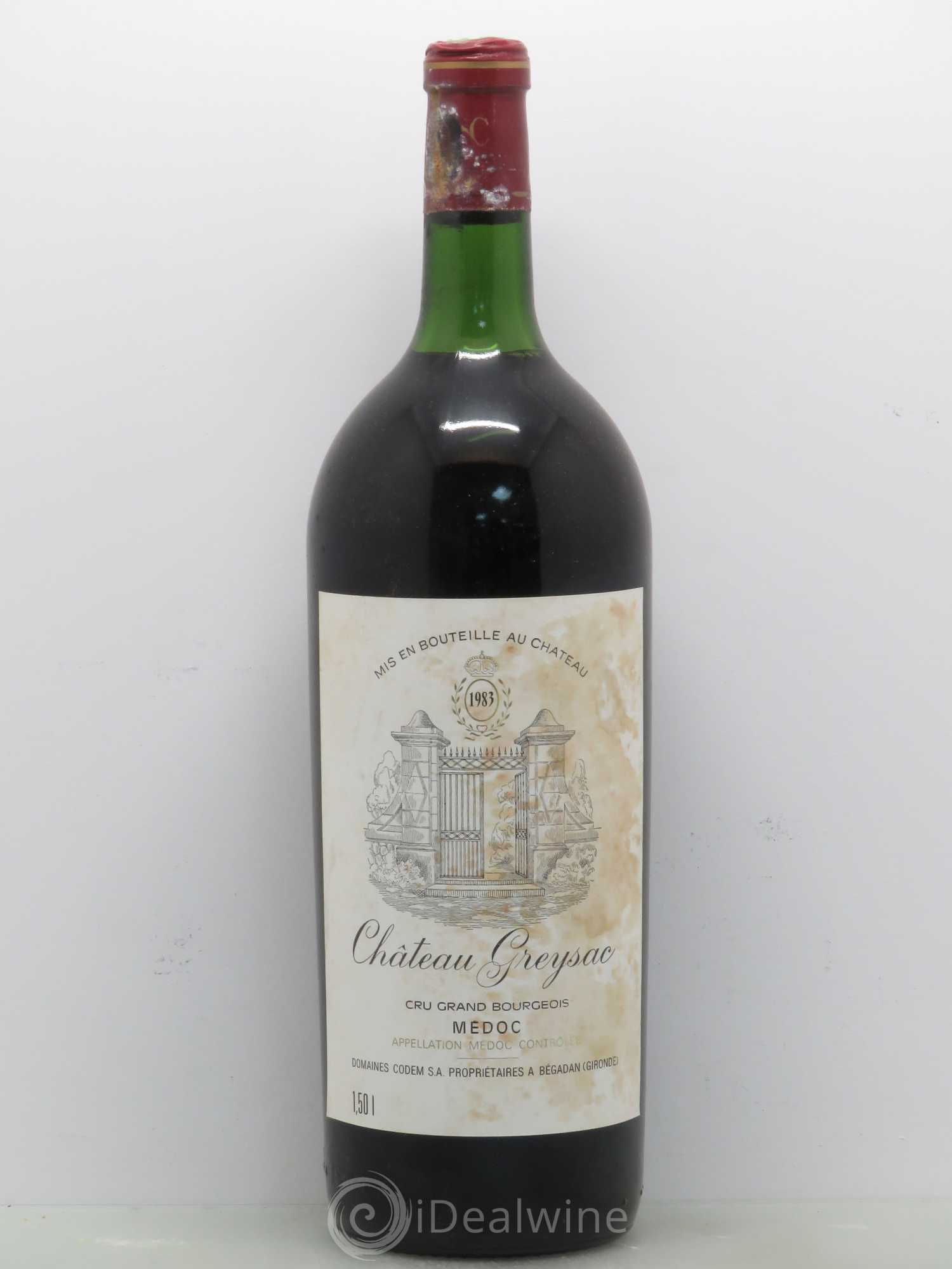 Château Greysac Cru Bourgeois 1983 - Lot de 1 magnum - 0
