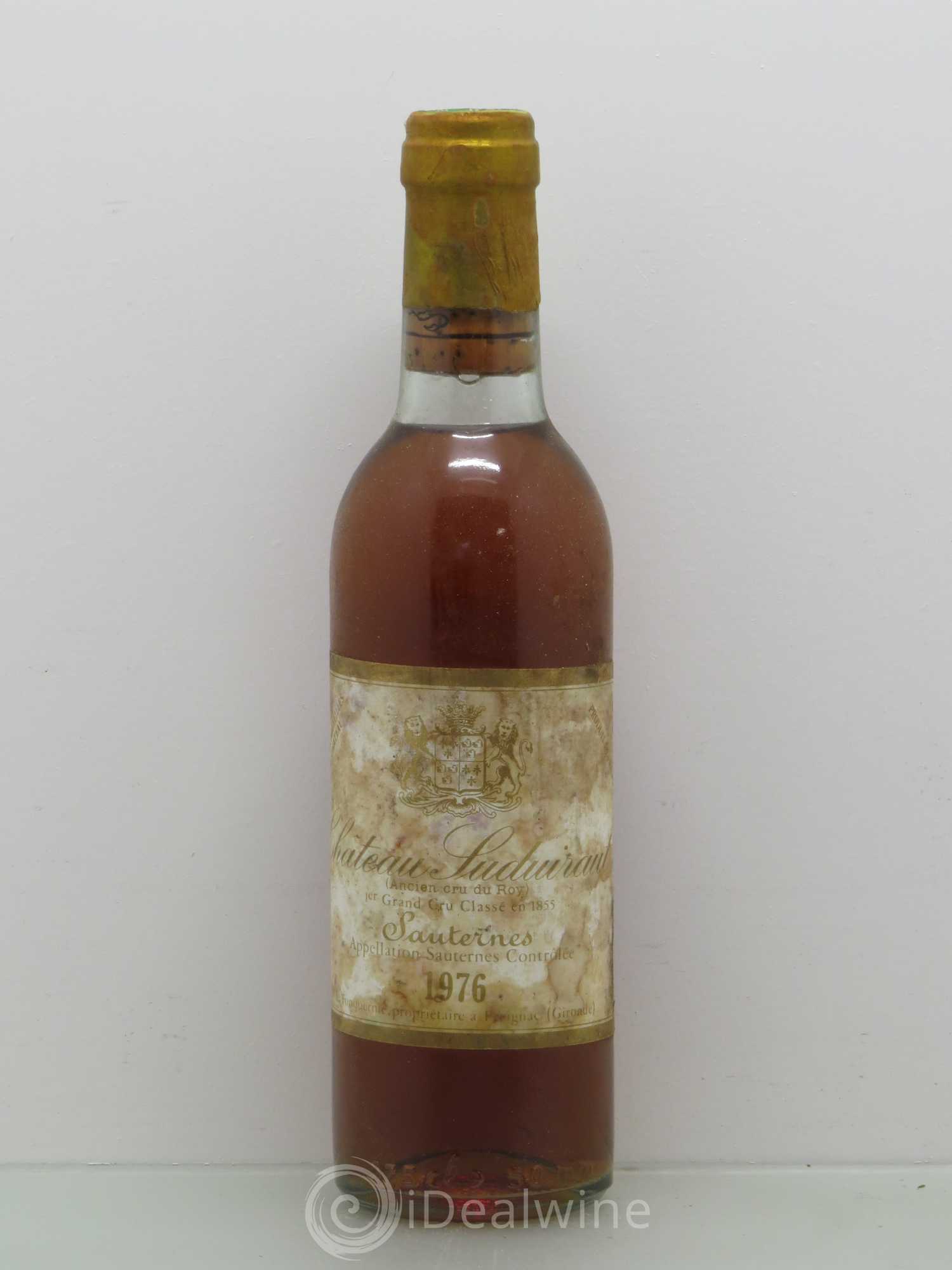 Château Suduiraut 1er Grand Cru Classé 1976 - Lotto di 1 mezza bottiglia - 0