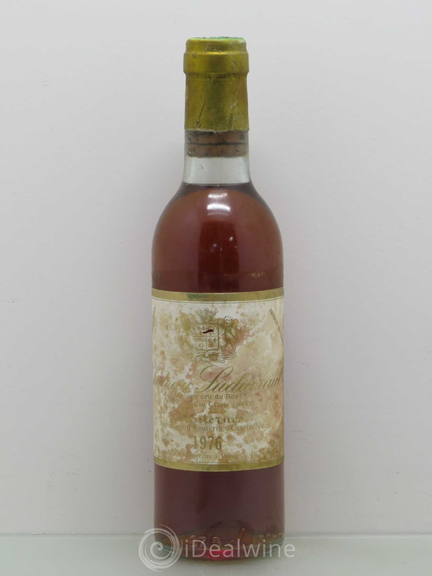 Château Suduiraut 1er Grand Cru Classé 1976 - Lotto di 1 mezza bottiglia - 0