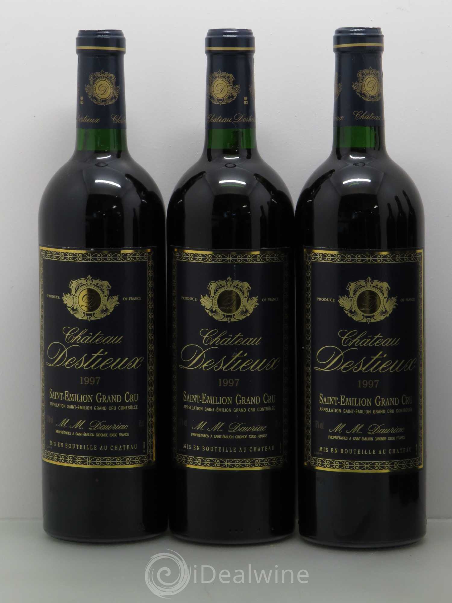 Château Destieux Grand Cru Classé 1997 - Lot de 6 bouteilles - 1