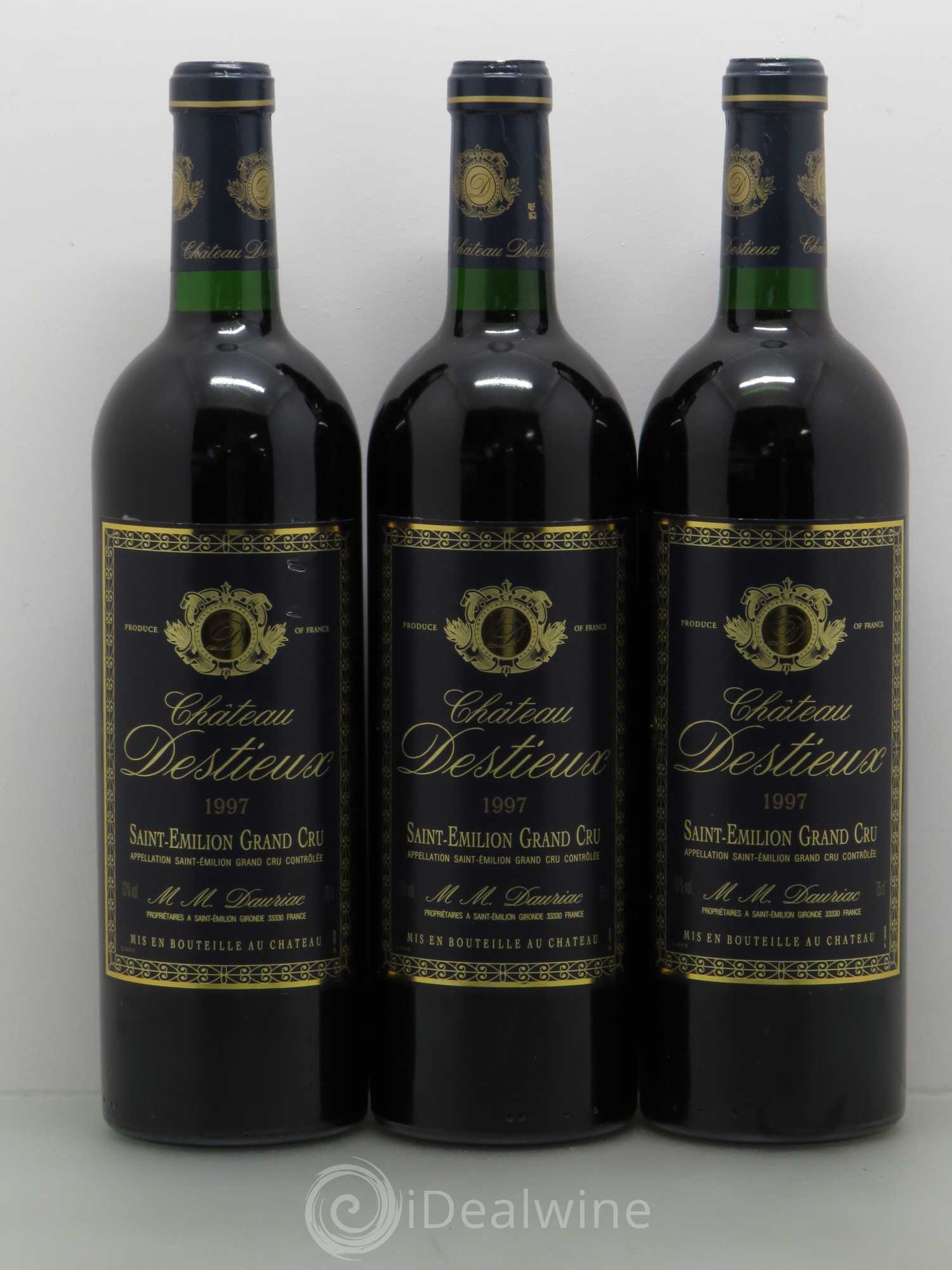 Château Destieux Grand Cru Classé 1997 - Lot de 6 bouteilles - 2