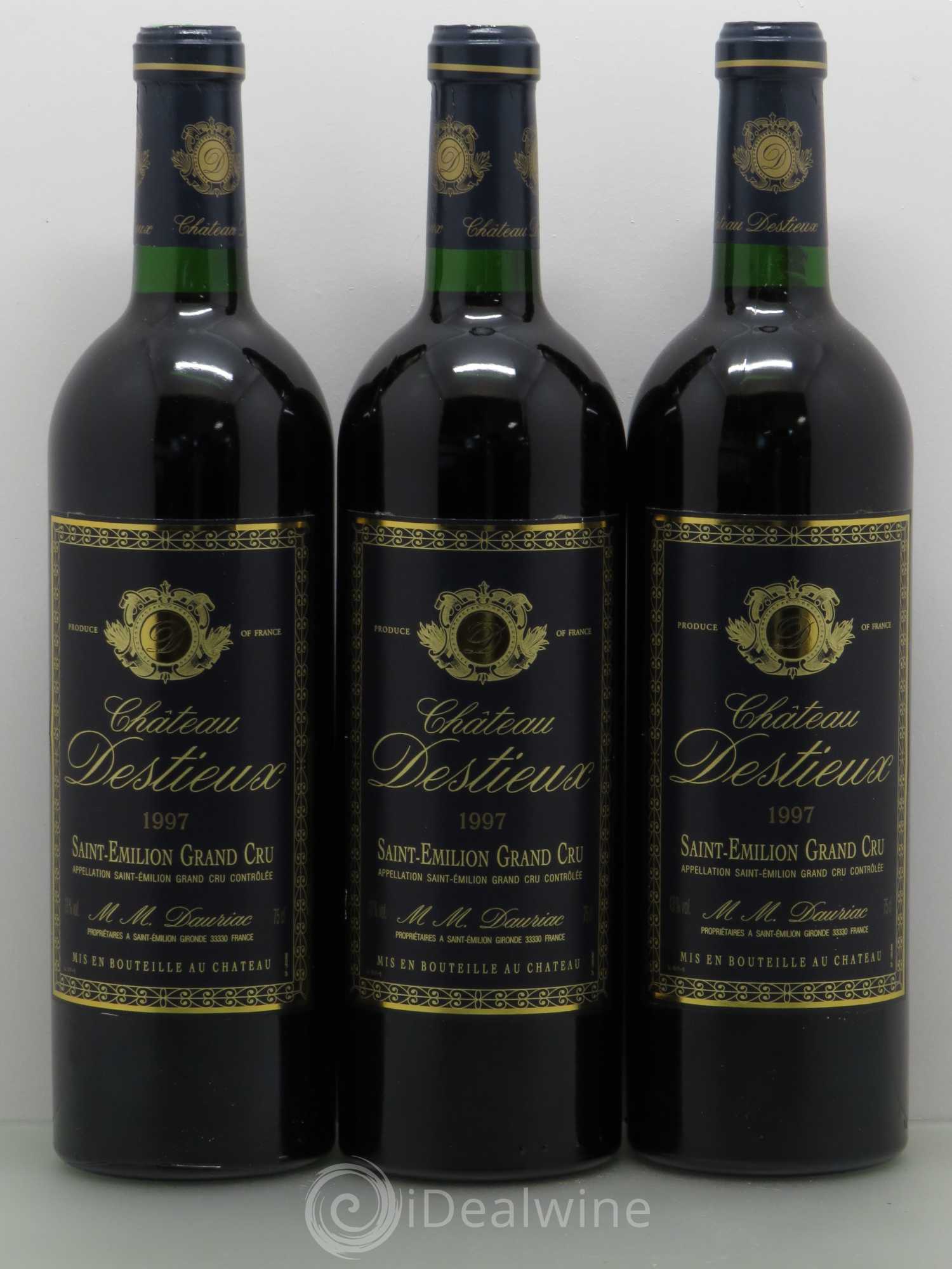Château Destieux Grand Cru Classé 1997 - Lot de 6 bouteilles - 2