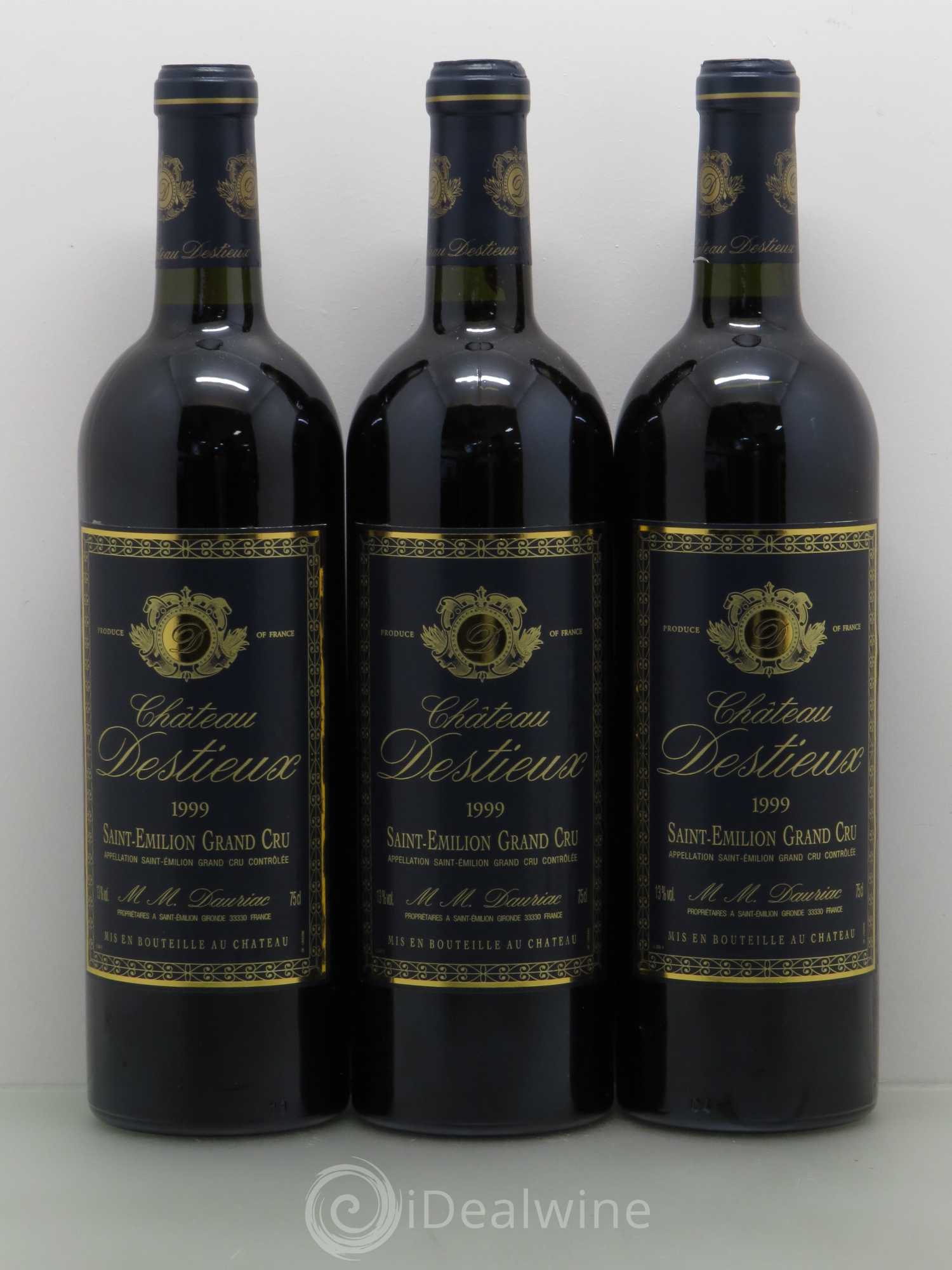 Château Destieux Grand Cru Classé 1999 - Lot de 6 bouteilles - 2
