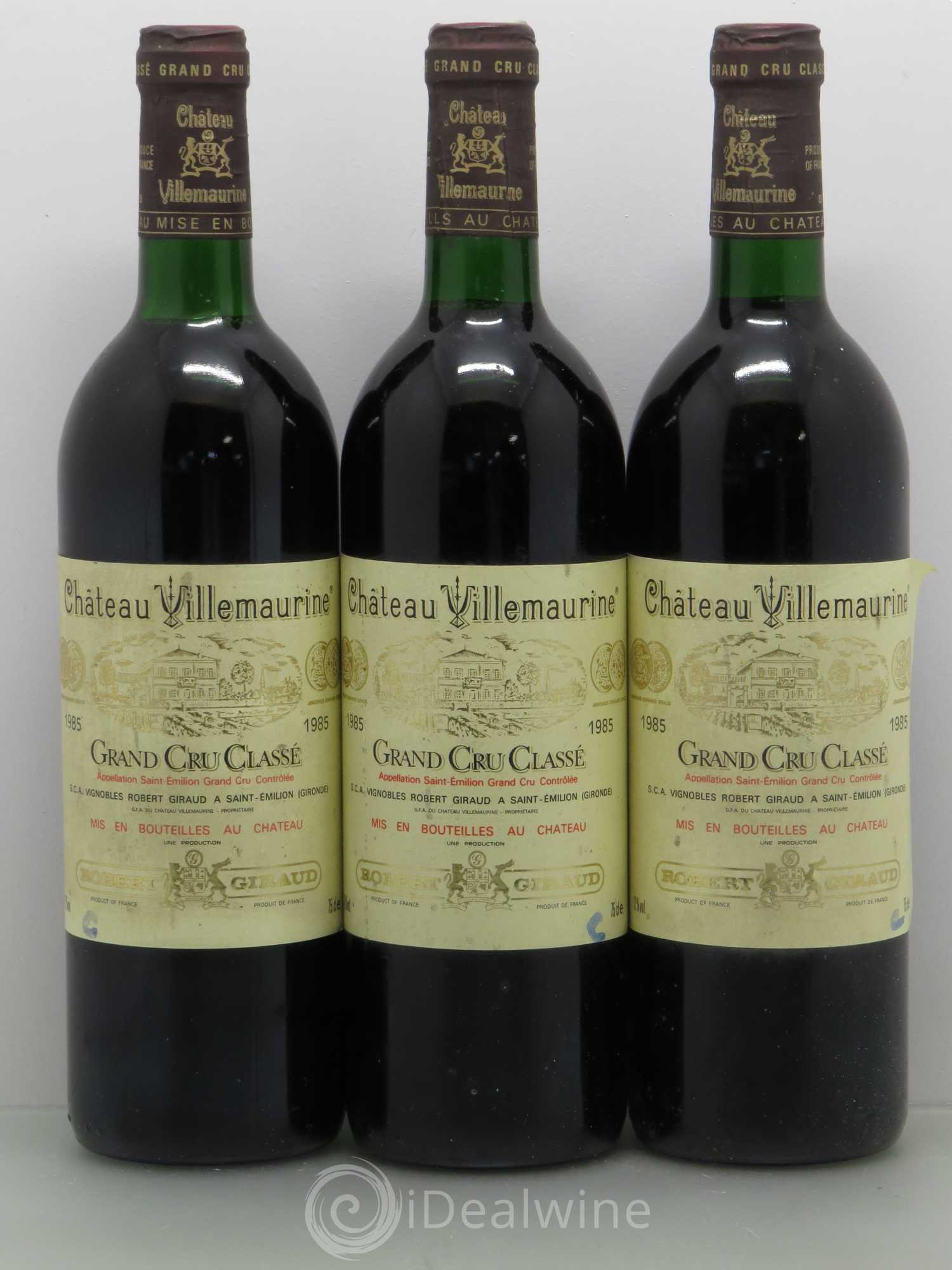 Château Villemaurine Grand Cru Classé 1985 - Lot de 6 bouteilles - 2