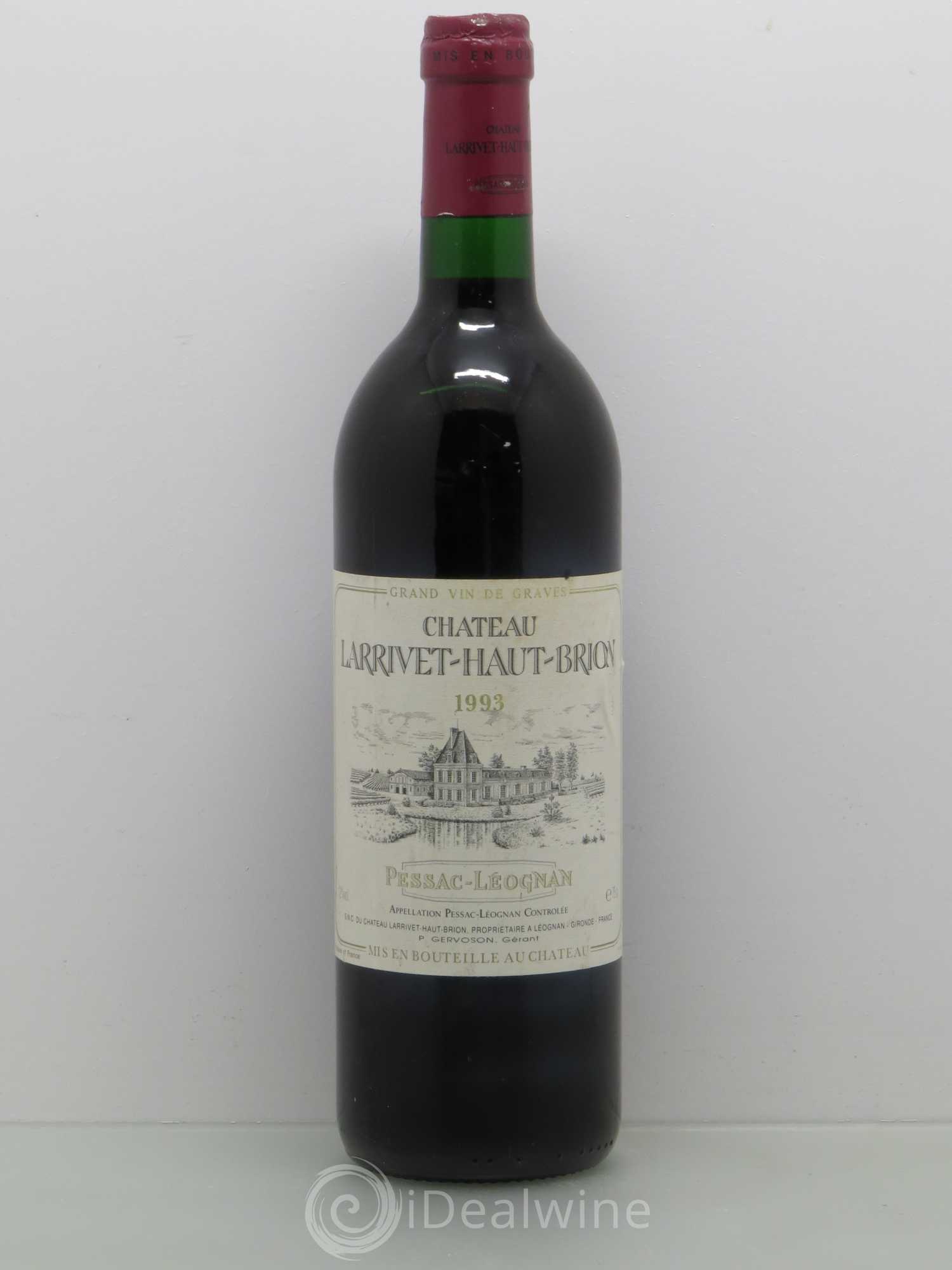 Château Larrivet Haut-Brion 1993 - Lot de 1 bouteille - 0